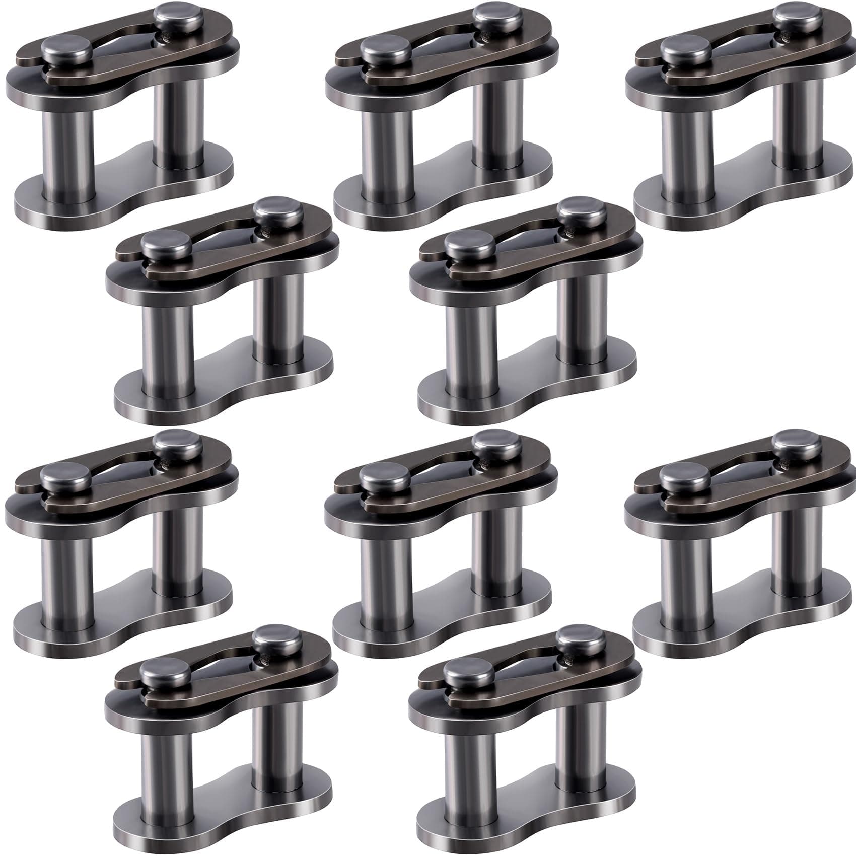 PAGOW 10pcs #35 Chain Master Link Roller, Steel Alloy Heavy Duty Connector for Bike Bicycle Mini Karting Pit ATV Scooter Baja Doodle Bug Motovox Harbor Freight Predator 212cc Go Kart Cart