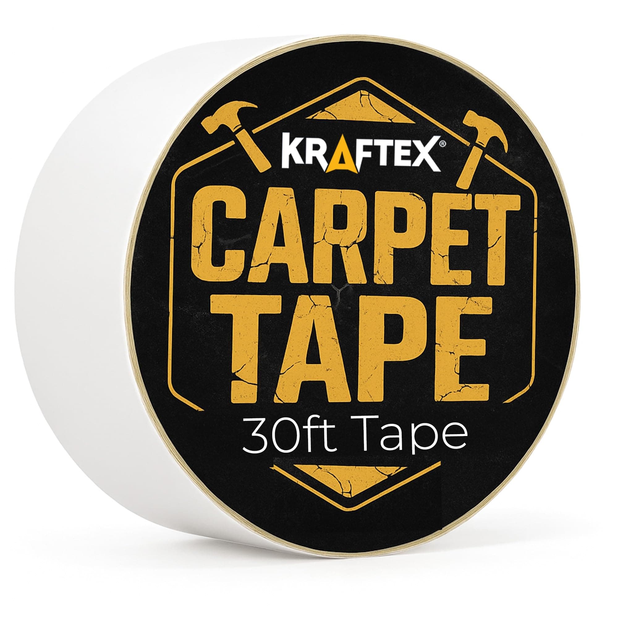 Original Carpet Tape 30ft Roll, for Rugs, Mats, Pads, Runners [Anti Slip Non Skid Technology] Indoor Gripper Tape Double Sided Adhesive [Works on Any Floor] Grips Hardwood, Tile, Laminate Floor (30ft)