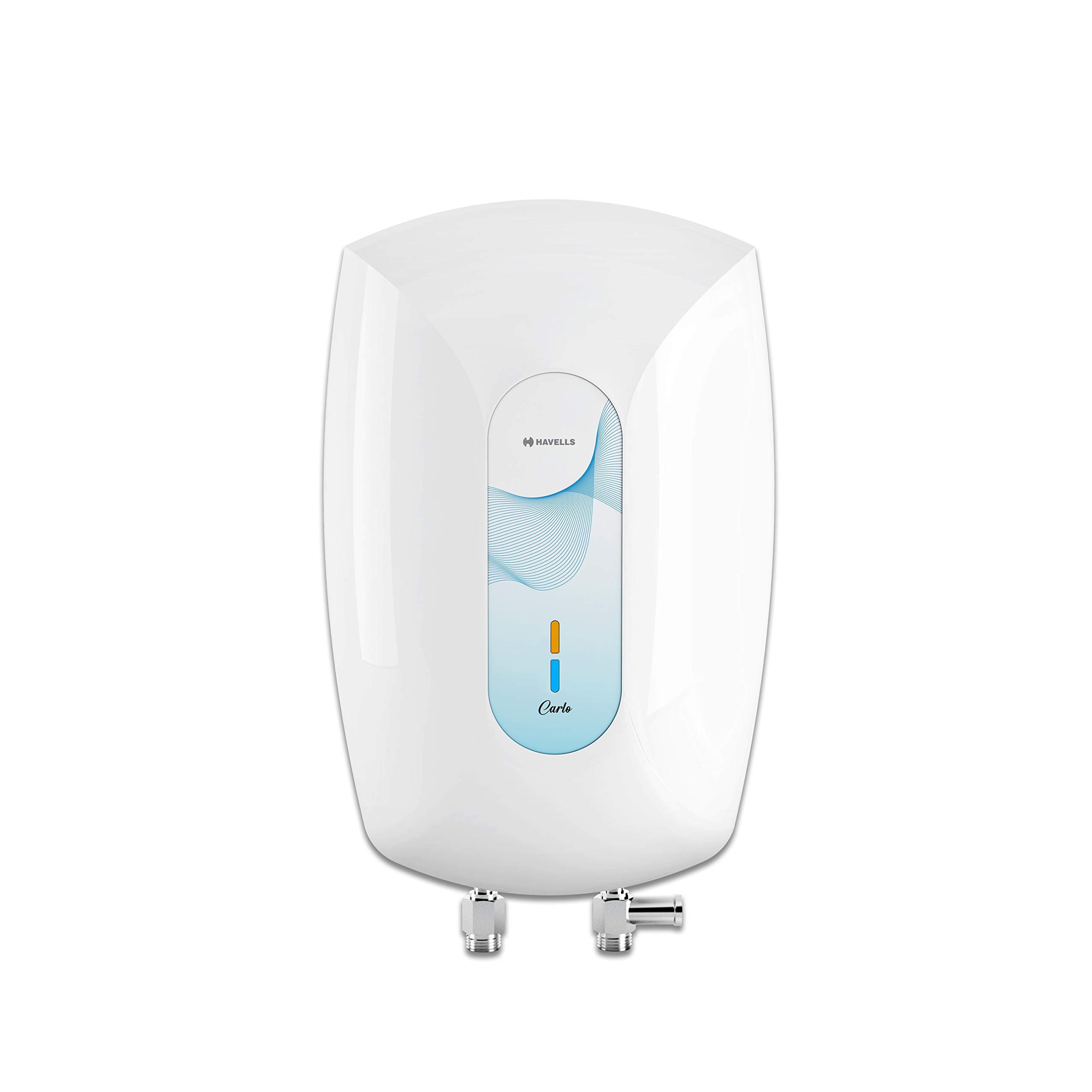 Carlo 3 Litre Instant Water Heater (White Blue), Vertical Mounting