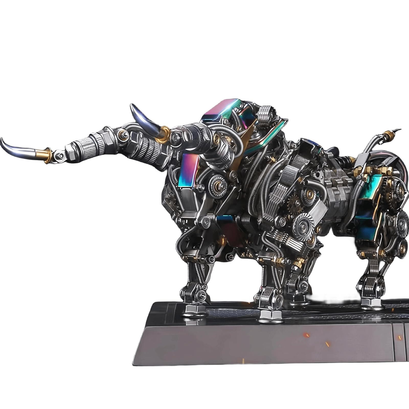 Adult 3D Metal Puzzles Bison Model Kit - Mechanical Bulls Building Blocks, Difficult DIY Assembly - High-End Gifts for Men