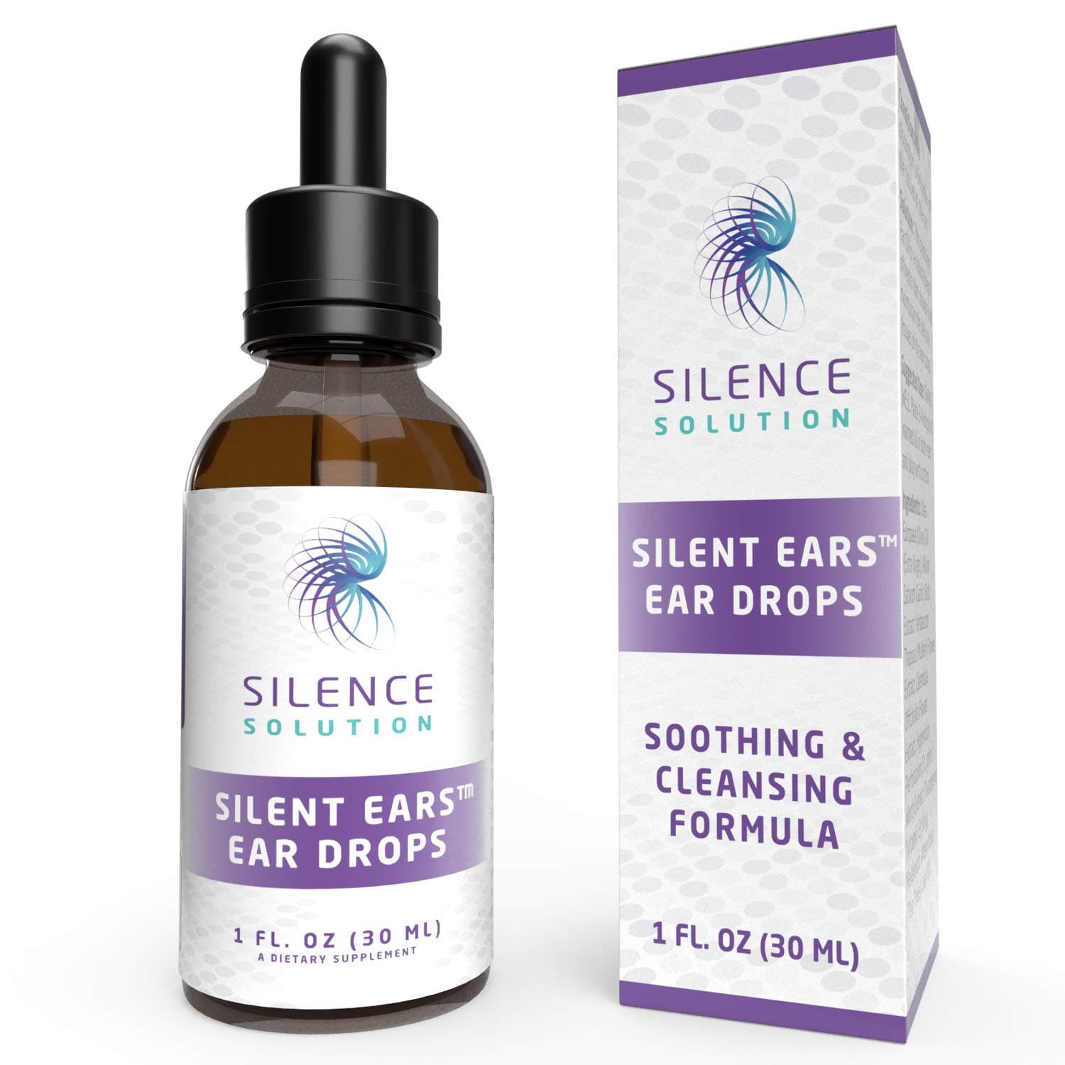 Tinnitus Relief Ear Drops - 7-in-1 Ear Ringing Relief with Garlic and Mullein Extract - Tinnitus Treatment Recommended by Audiologists - 100% Natural Tinnitus Ear Drops - by Silence Solution