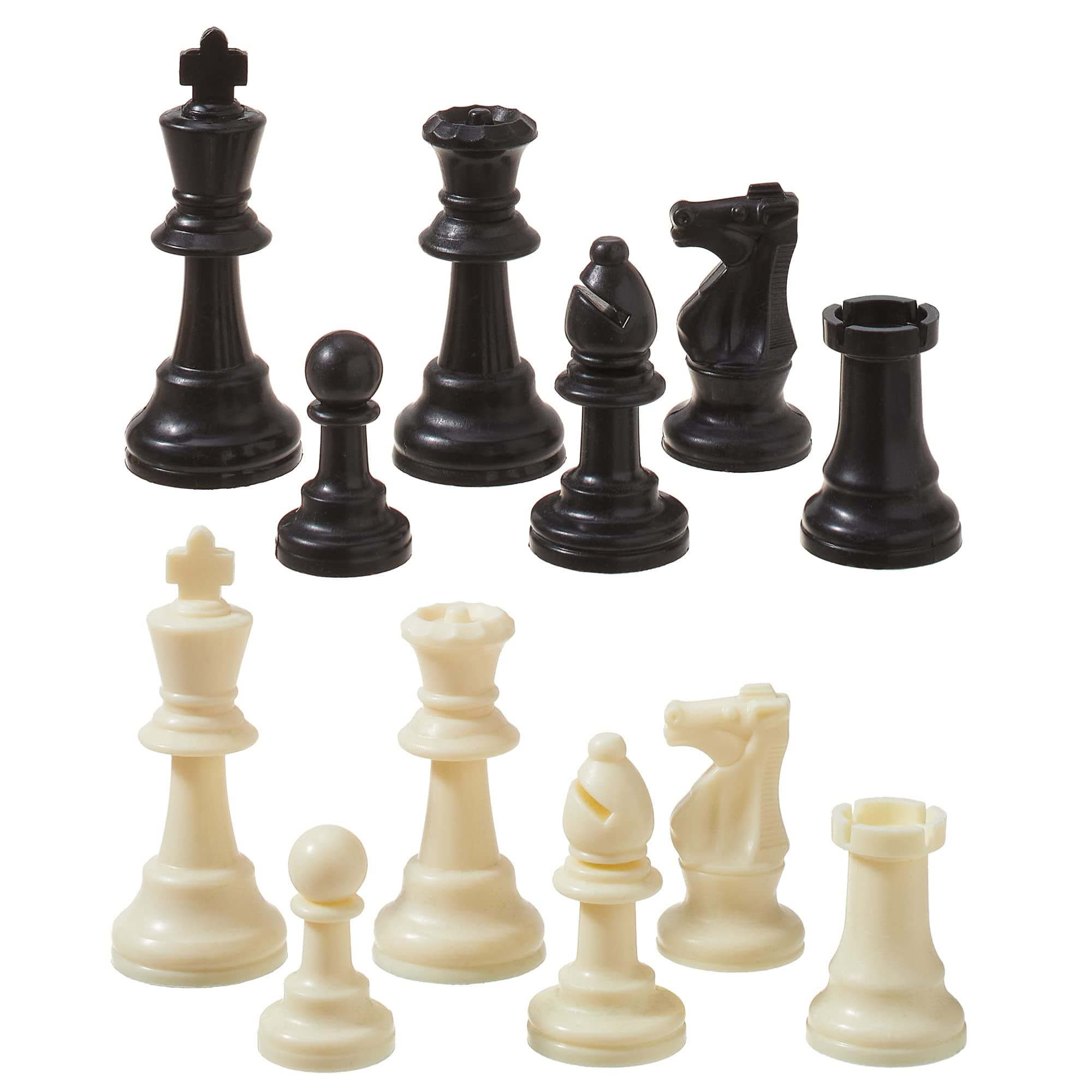 Weighted Chess Set, Tournament Style Pieces, Green Sky, Chess Game (Plastic)
