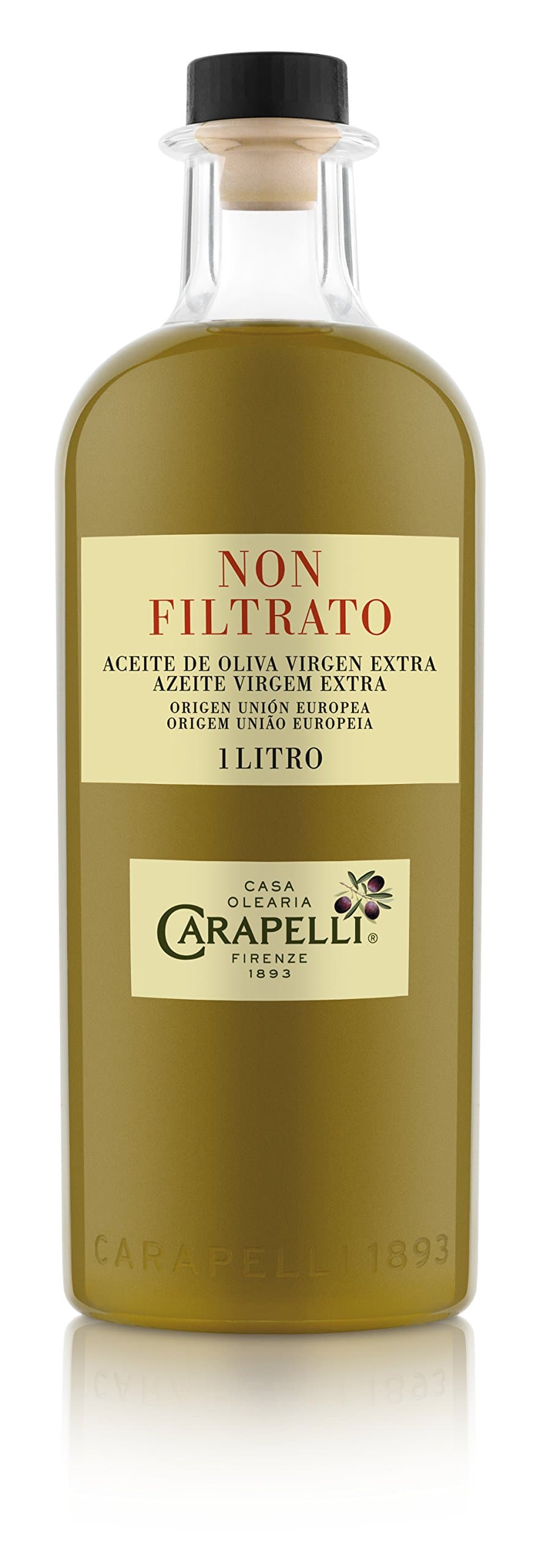 Carapelli Extra Virgin Olive Oil Unfiltered Glass 1L