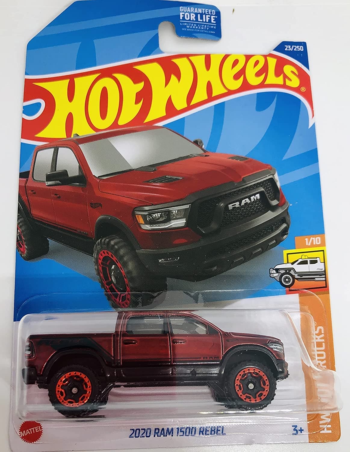 2022-2020 RAM 1500 Rebel - RED - HW Hot Trucks 1/10