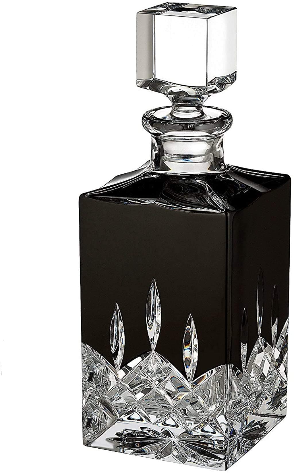 Waterford Lismore Black Square Crystal Decanter