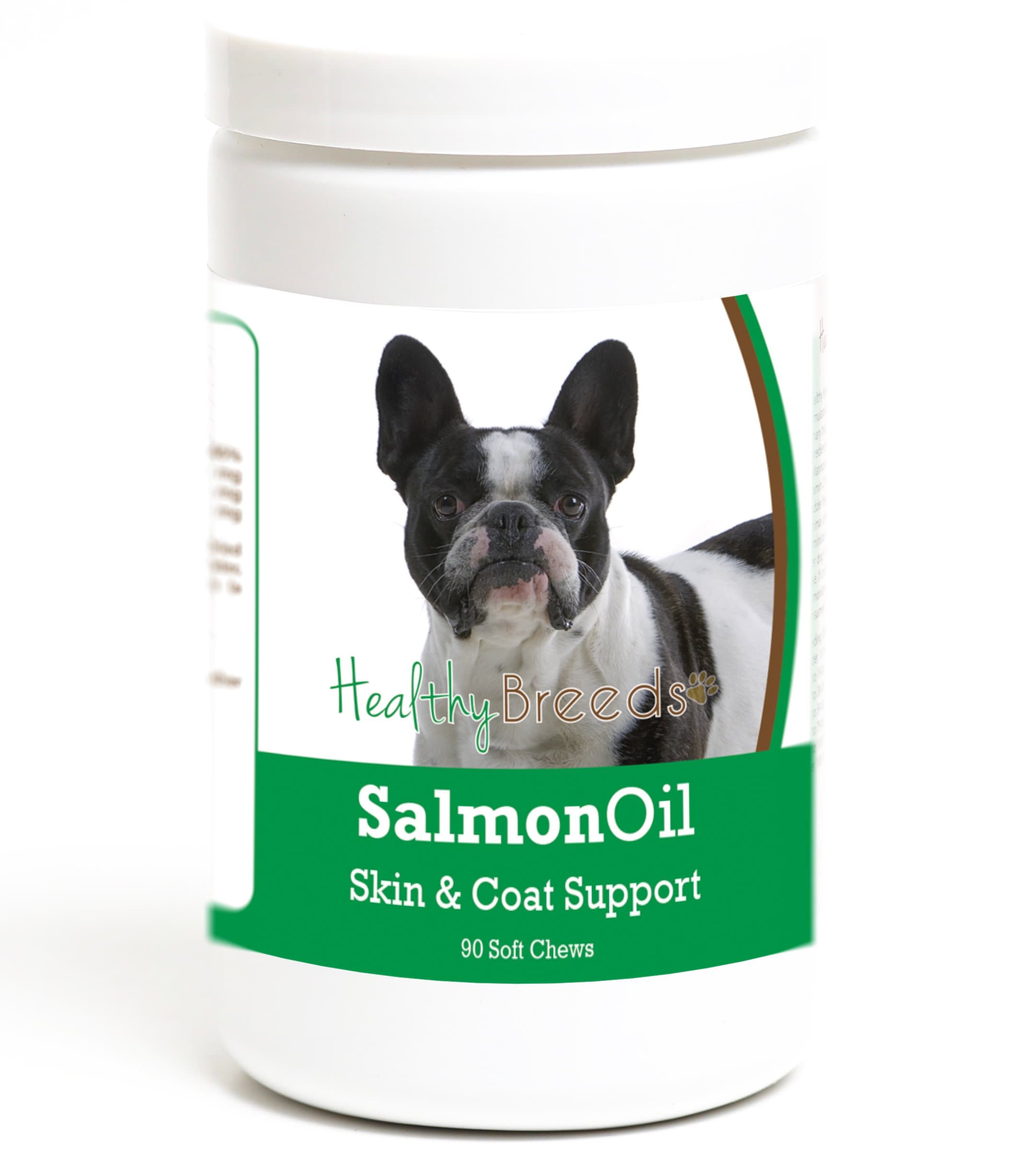 Healthy Breeds French Bulldog Salmon Oil Soft Chews 90 Count