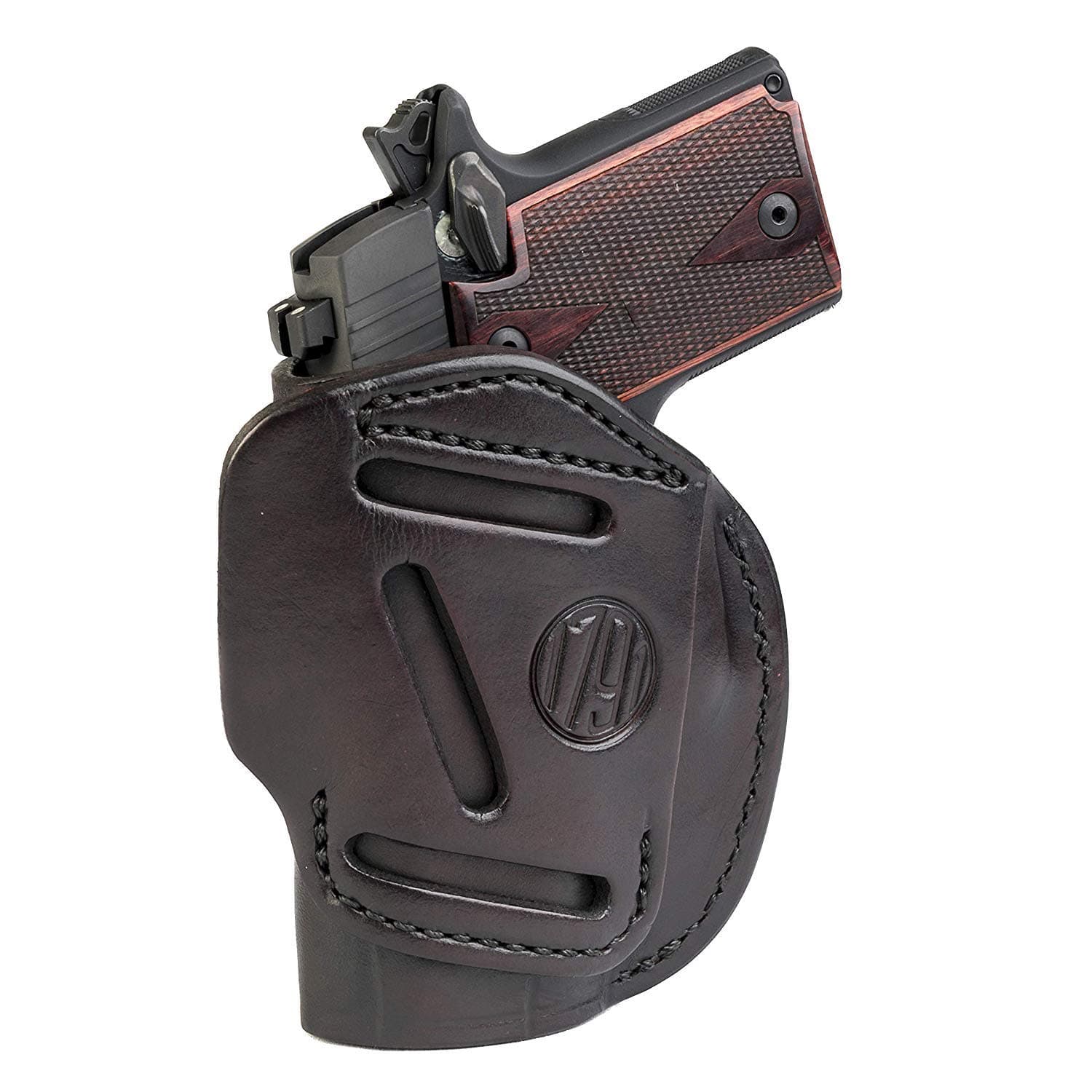 1791 Gunleather 4-Way Holster - OWB and IWB CCW - Right Handed Leather Gun Holster - Fits Sig Sauer P365, P238 and Ruger LCP 380