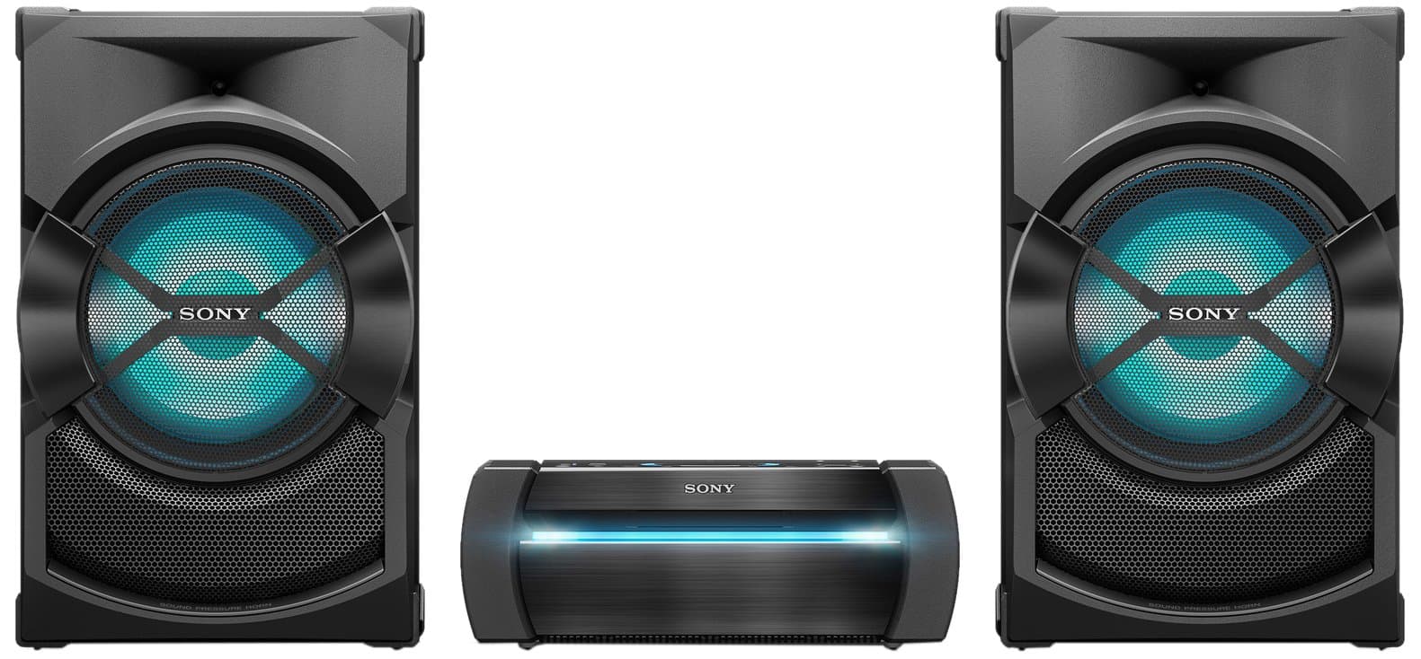 Sony SHAKE-X30D Three Box High Power Audio System, Party Speaker with Lighting