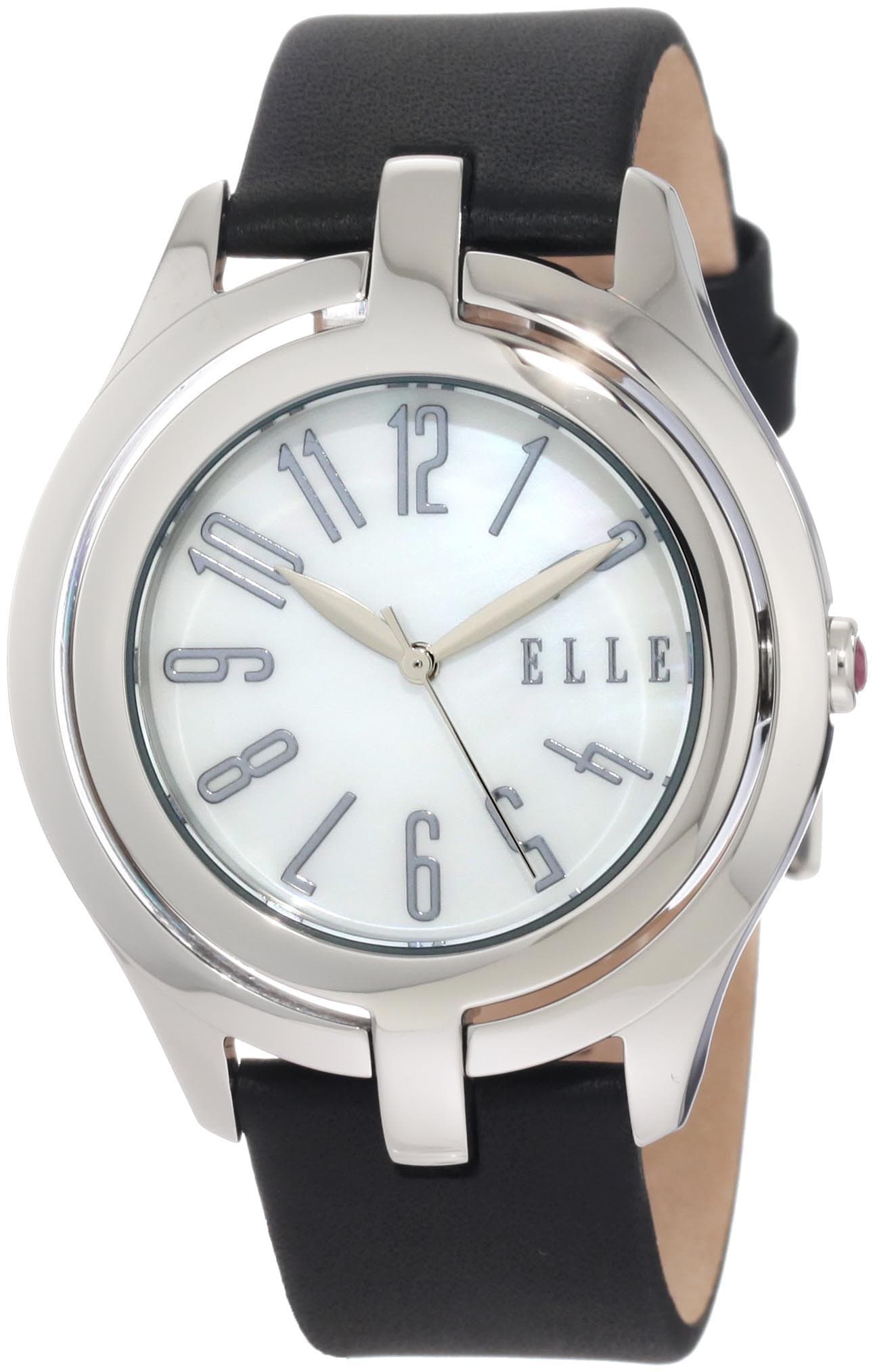 Women's EL20135S04N Black Leather Watch