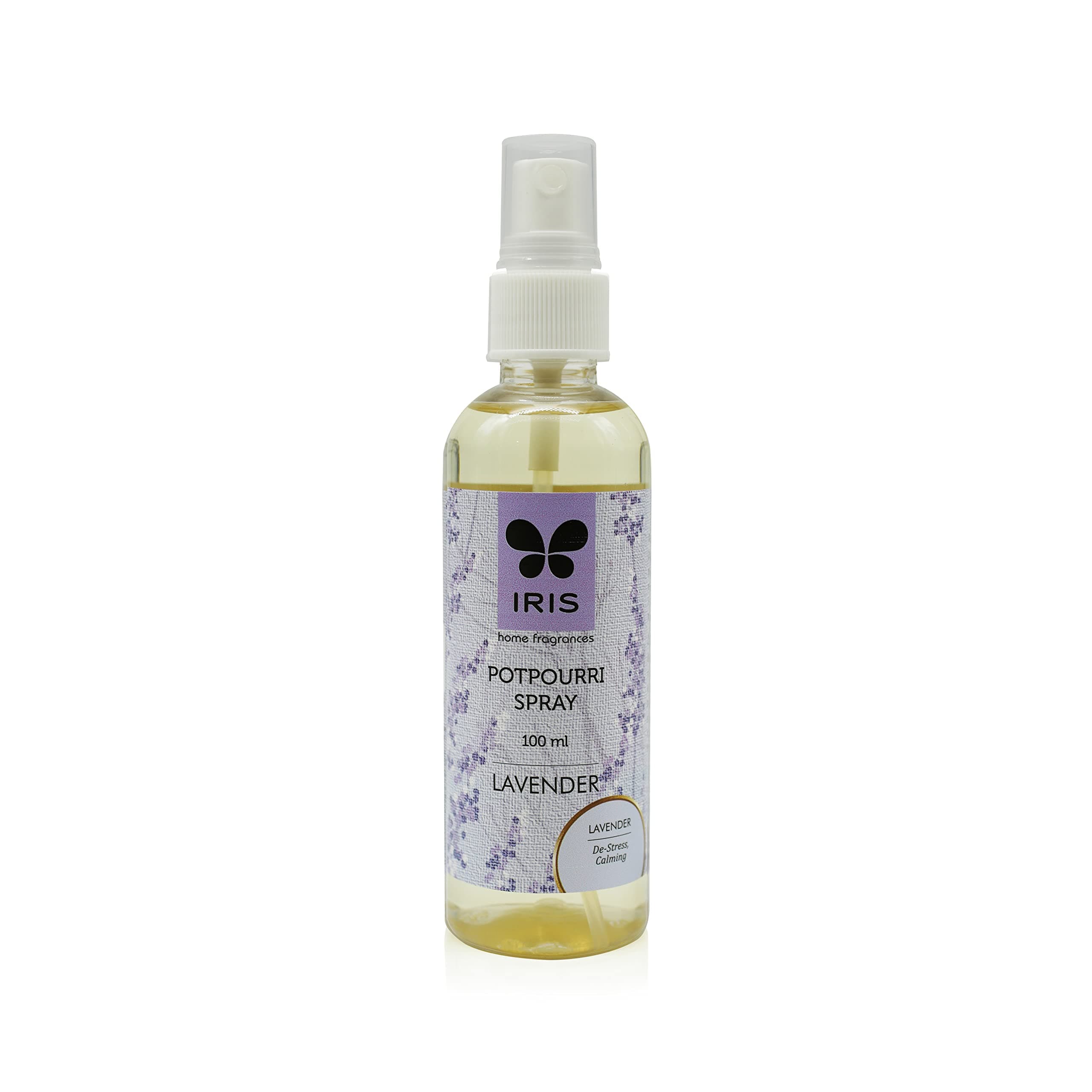Iris Lavender Oil Potpourri Spray (3.5 cm x 3.5 cm x 16.3 cm, Lavender) (IRPT0471LA)