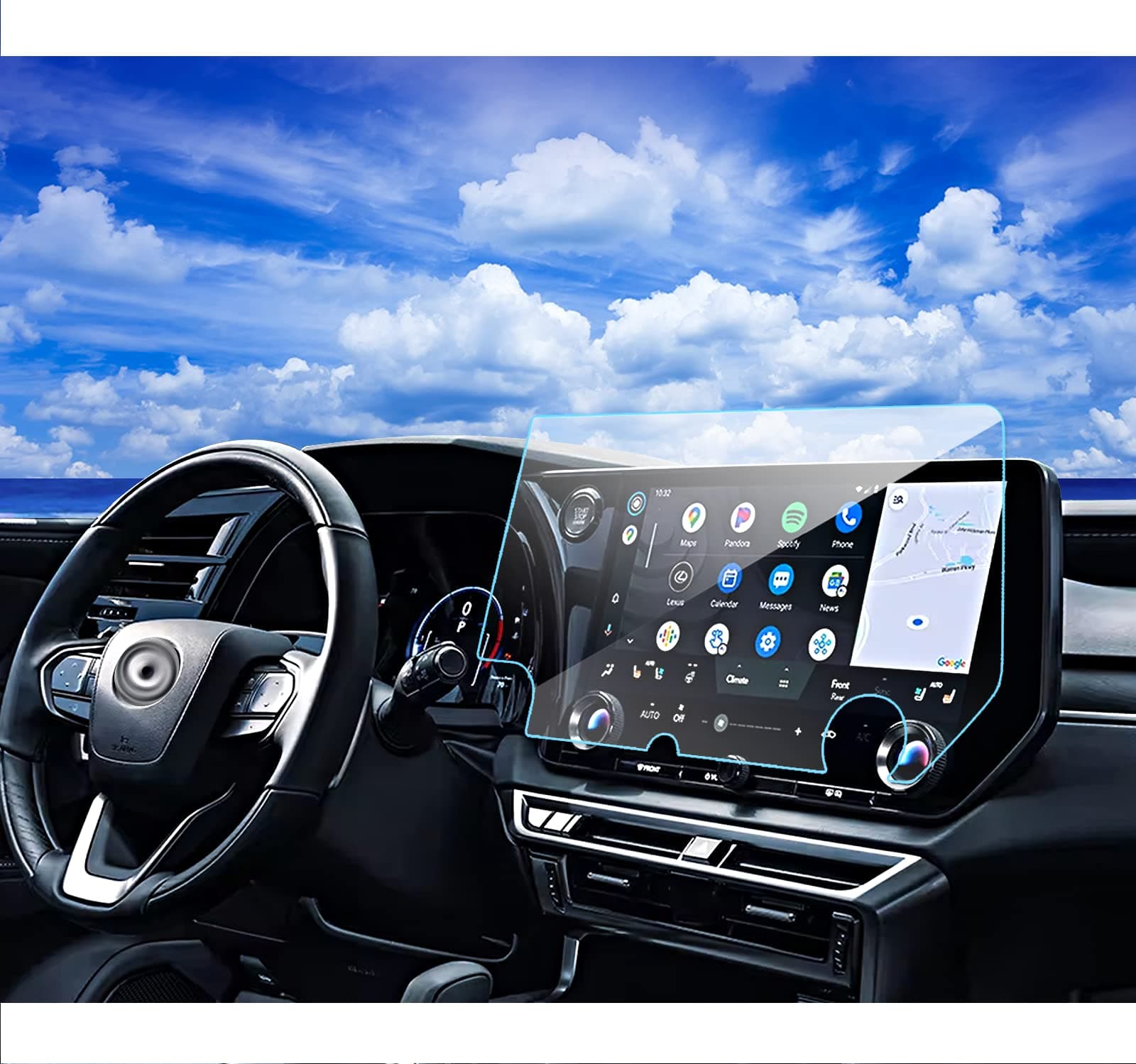 2025 2024 2026 Lexus RX350h Screen Protector for 2024-2026 Lexus TX 2023-2026 Lexus RX 350 RX350H 14Inch Tempered Glass Protector Film 2023 Lexus RX 350 Accessories