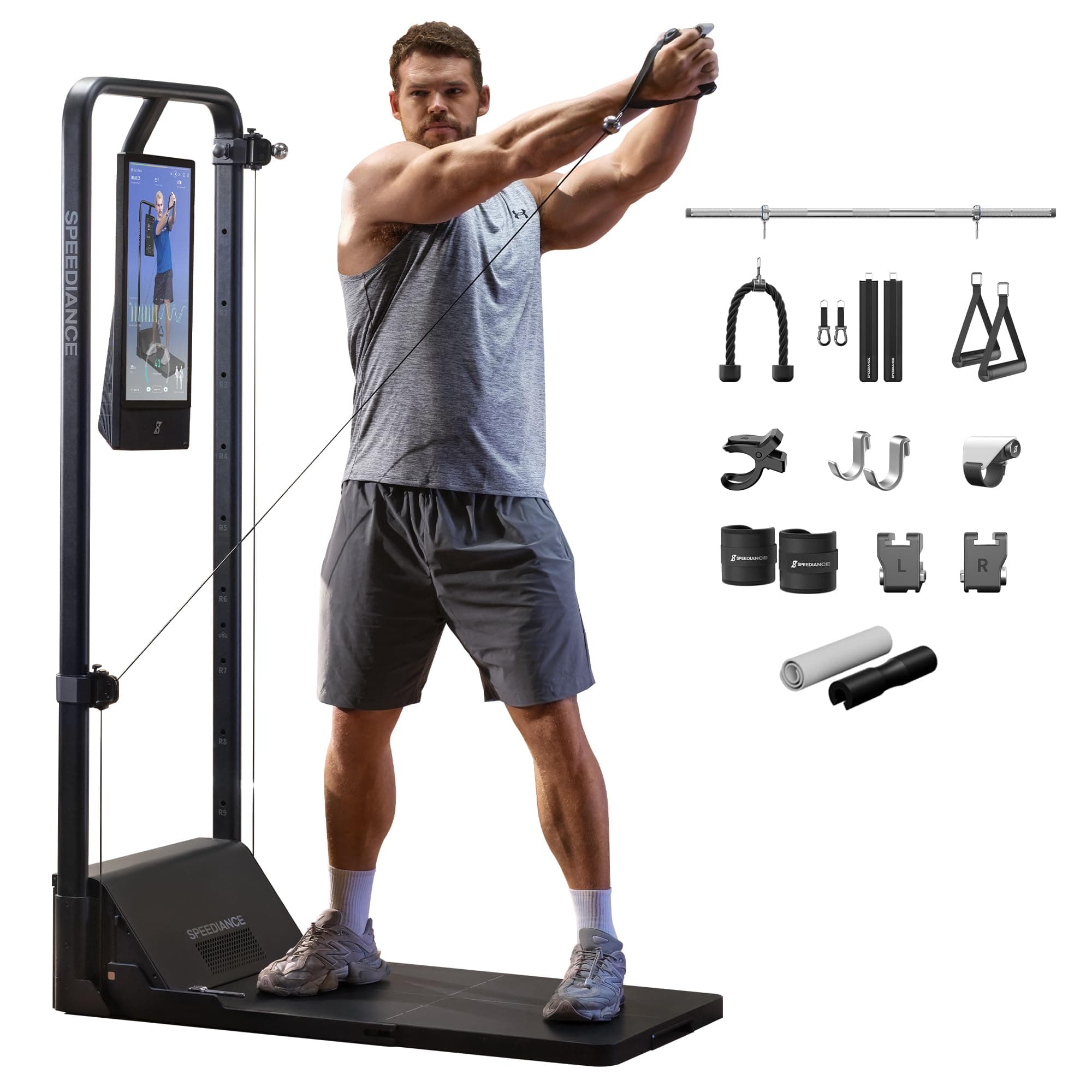 Speediance Smart Home Gym, Multi-Functional Gym Machine for Full Body Strength Training, All-in-one Gym Equipment, Digital Weight System, Workout Station, Squat Rack, Gym Monster 2