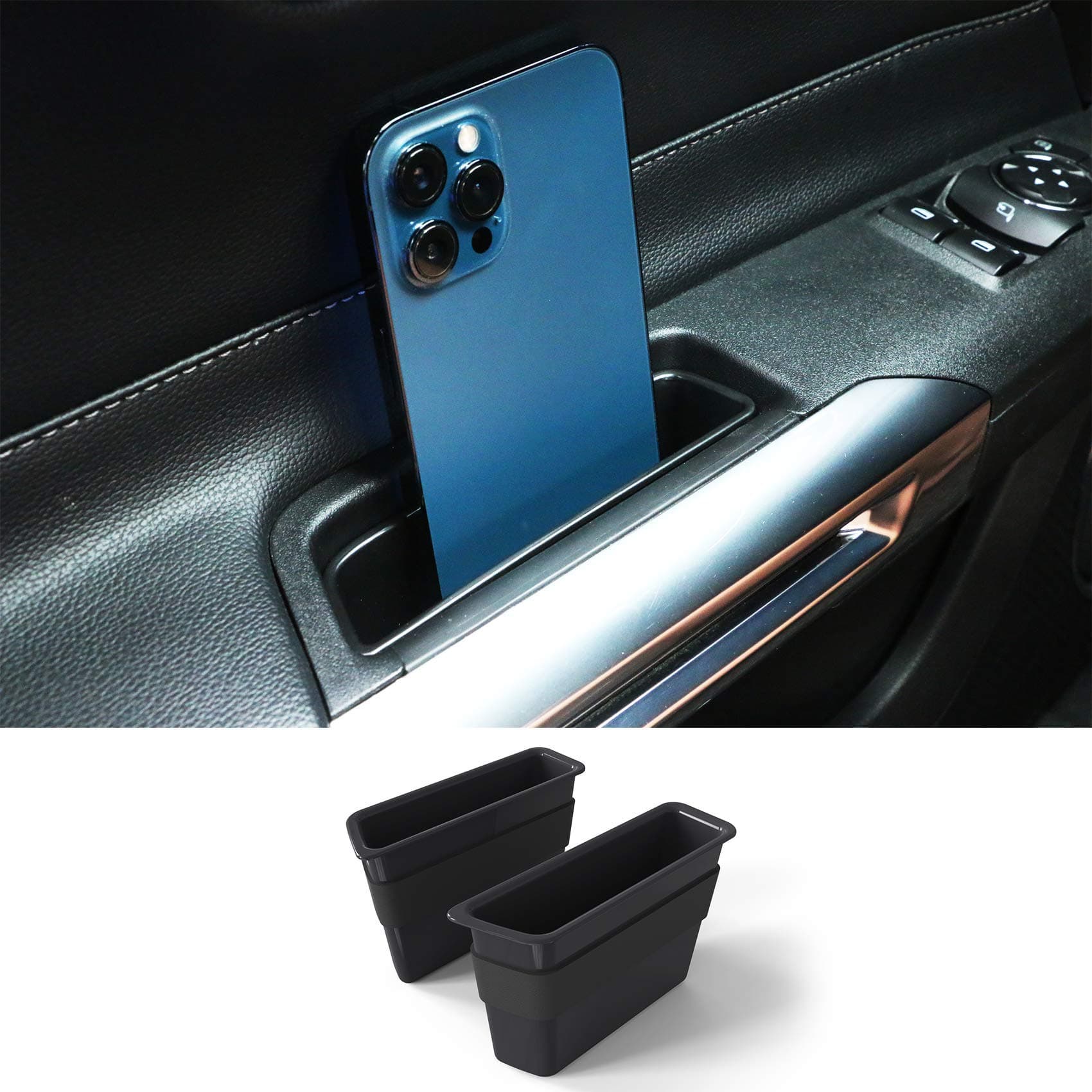 Doorside Storage Box Interior Accessories for Ford Mustang 2015-2025