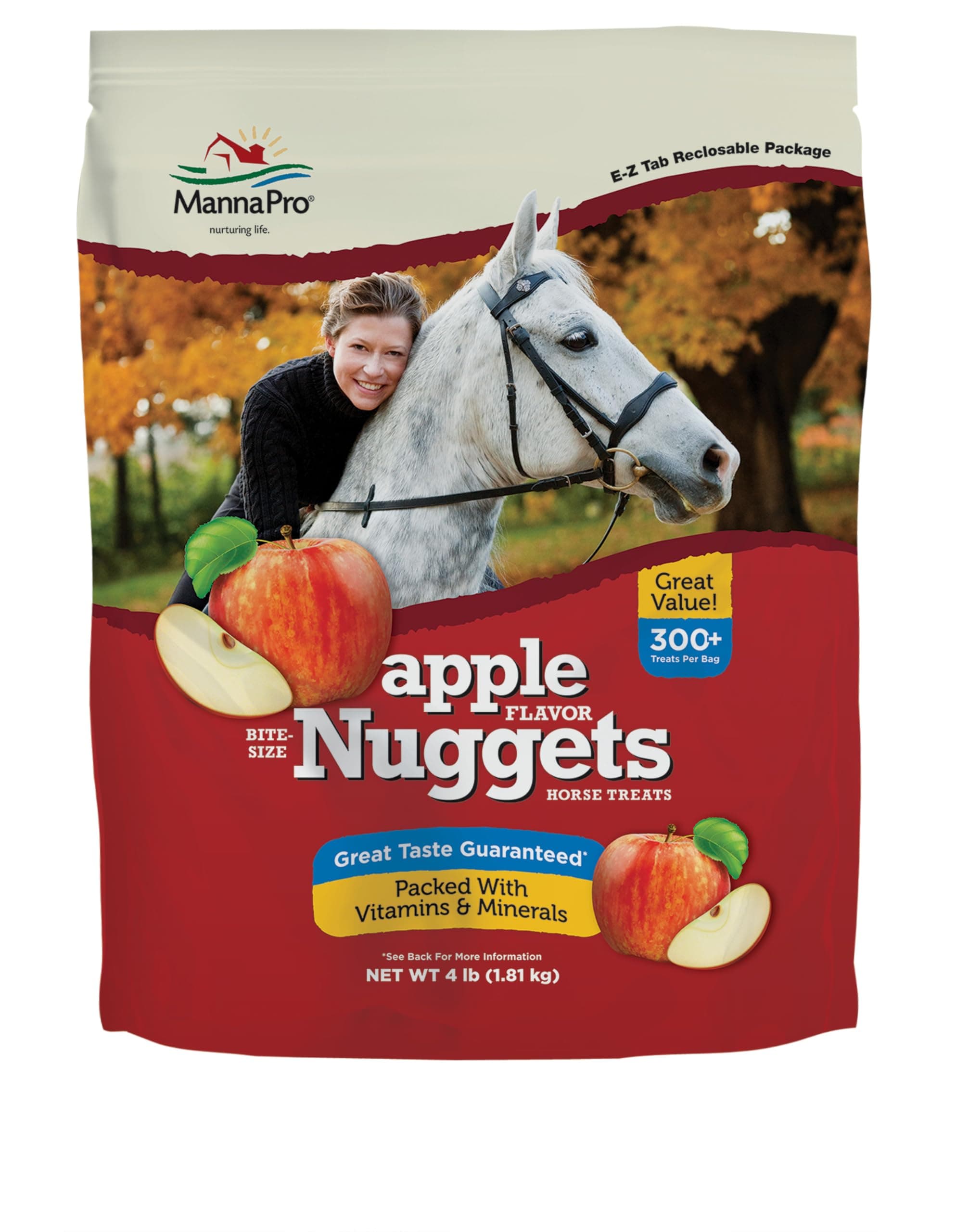 Equine 667819 Bite-Size Nuggets Horse Treats - Apple