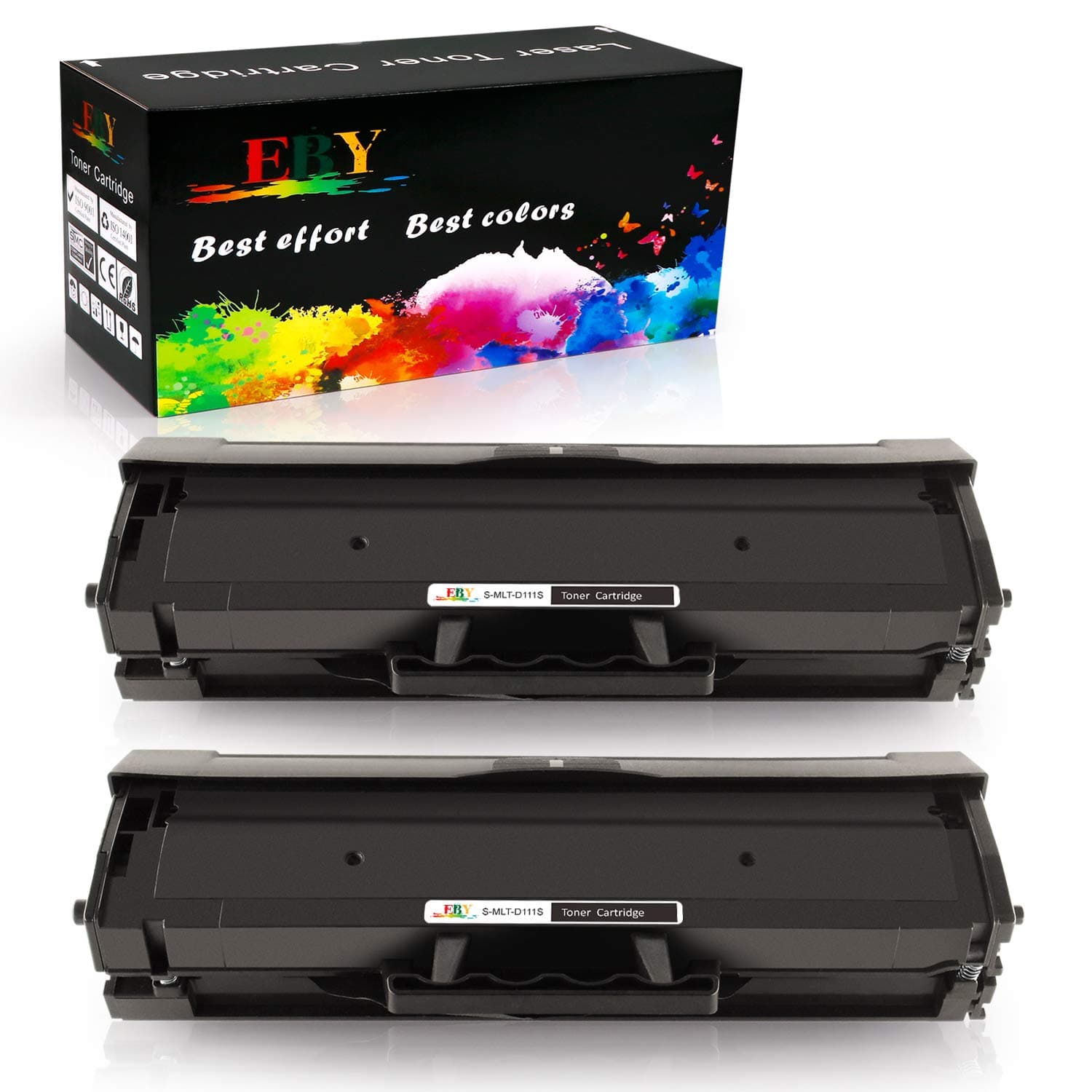 Compatible Toner Cartridge Replacement for Samsung MLT-D111S MLT-D111L 111S 111L Use with Samsung Xpress M2020W M2070 M2070FW M2020 M2070W M2026 M2026W M2022 M2020W (Black 2 Pack)