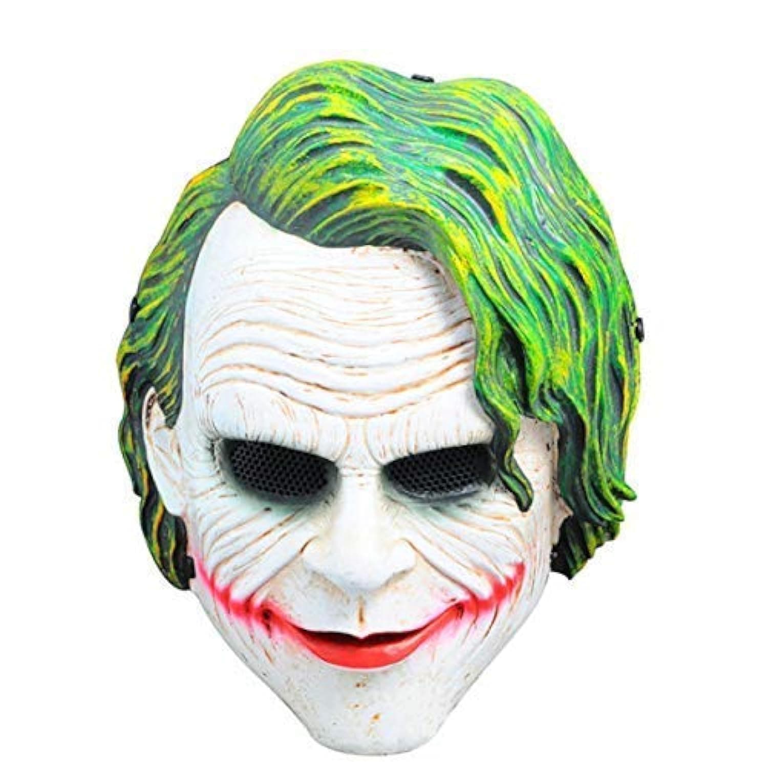 FAVELA Dark Knight Movie Inspired Plastic Fawkes Mask Anonymous VIP Edition Face-Mask Cosplay Protest V for Vendetta (Joker-mask)