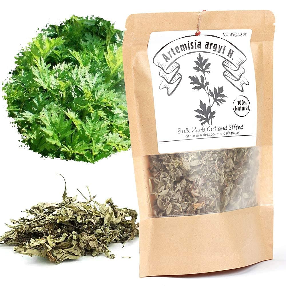 EidolonGreen [China Medicinal Herb] Chinese Mugwort (ai ye/艾叶/艾蒿/aihao/강화 약 쑥 차/Oriental Wormwood ) 100% Natural Dried Bulk Herbs 3 Oz (88g)