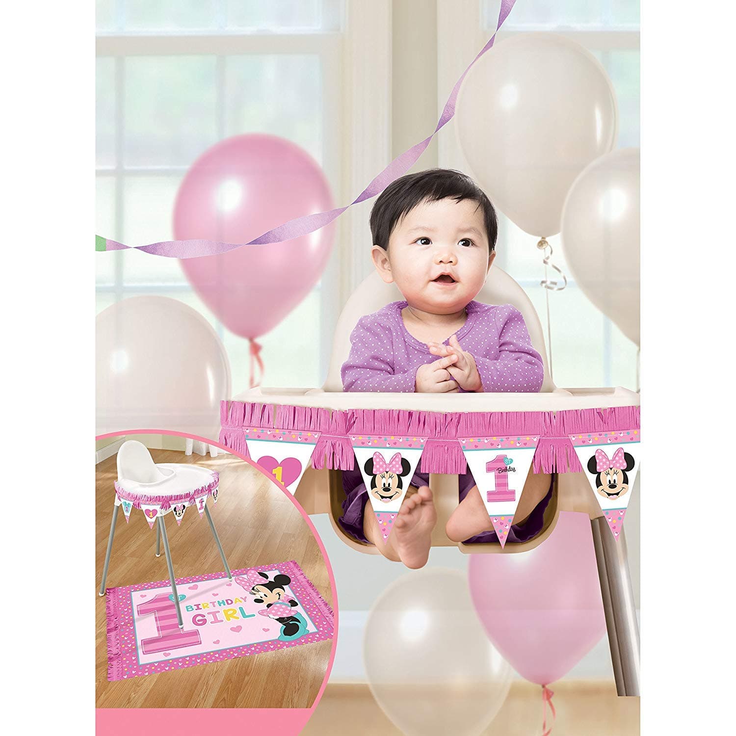 amscan Minnie Fun To Be One High Chair Deco [Contains 2 Manufacturer Retail Unit(s) Per ] - SKU# 241593