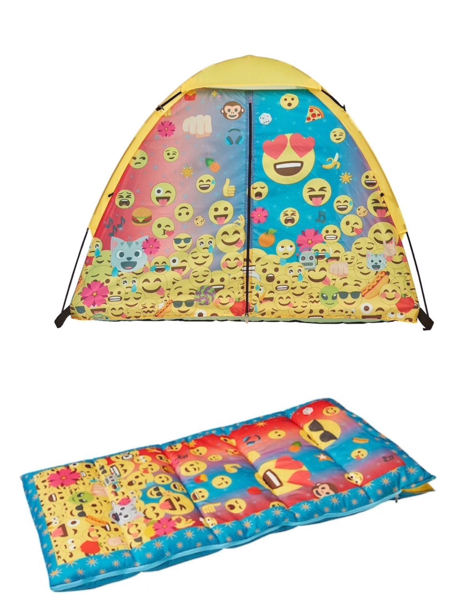 emoji 4' x 3' Play Tent and Sleeping Bag Set - Kids