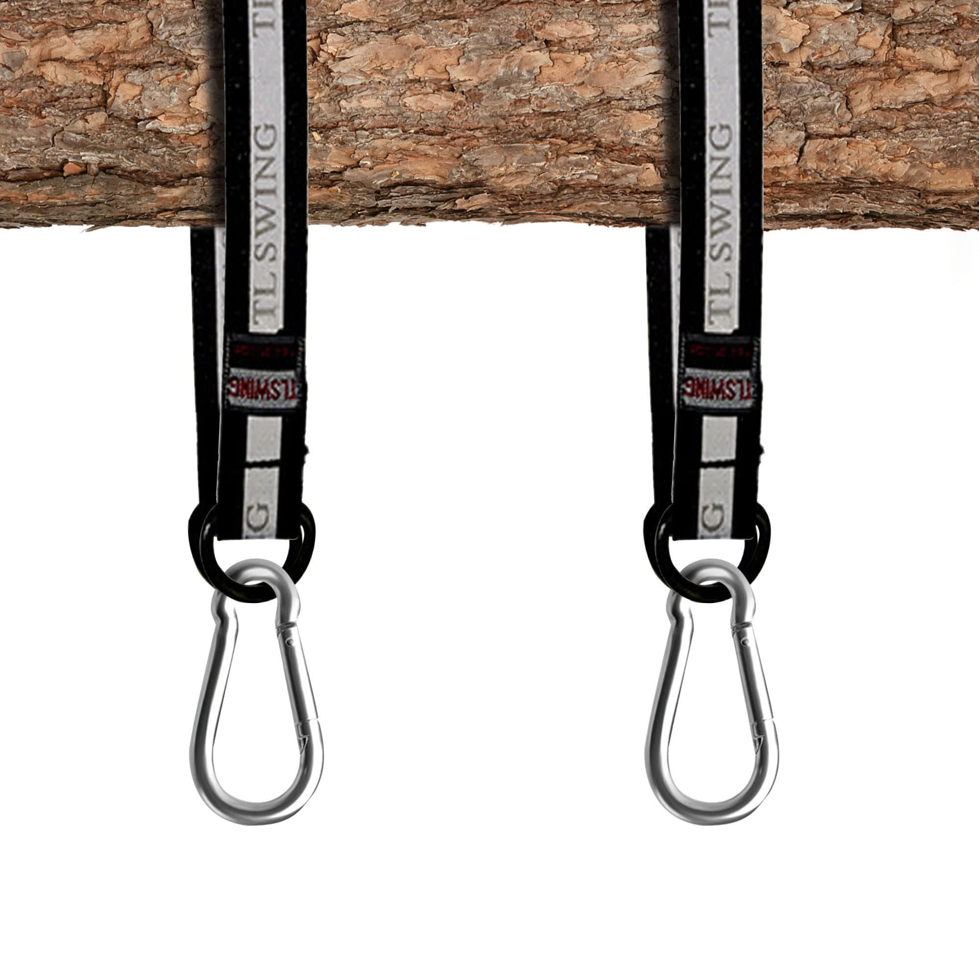 Tree Swing Hanging Kit - 2 PCS 55cm / 22inches Heavy Duty Straps Holds 440 lbs With Carabiner Perfect for Rope Swing, Hammock, Plank