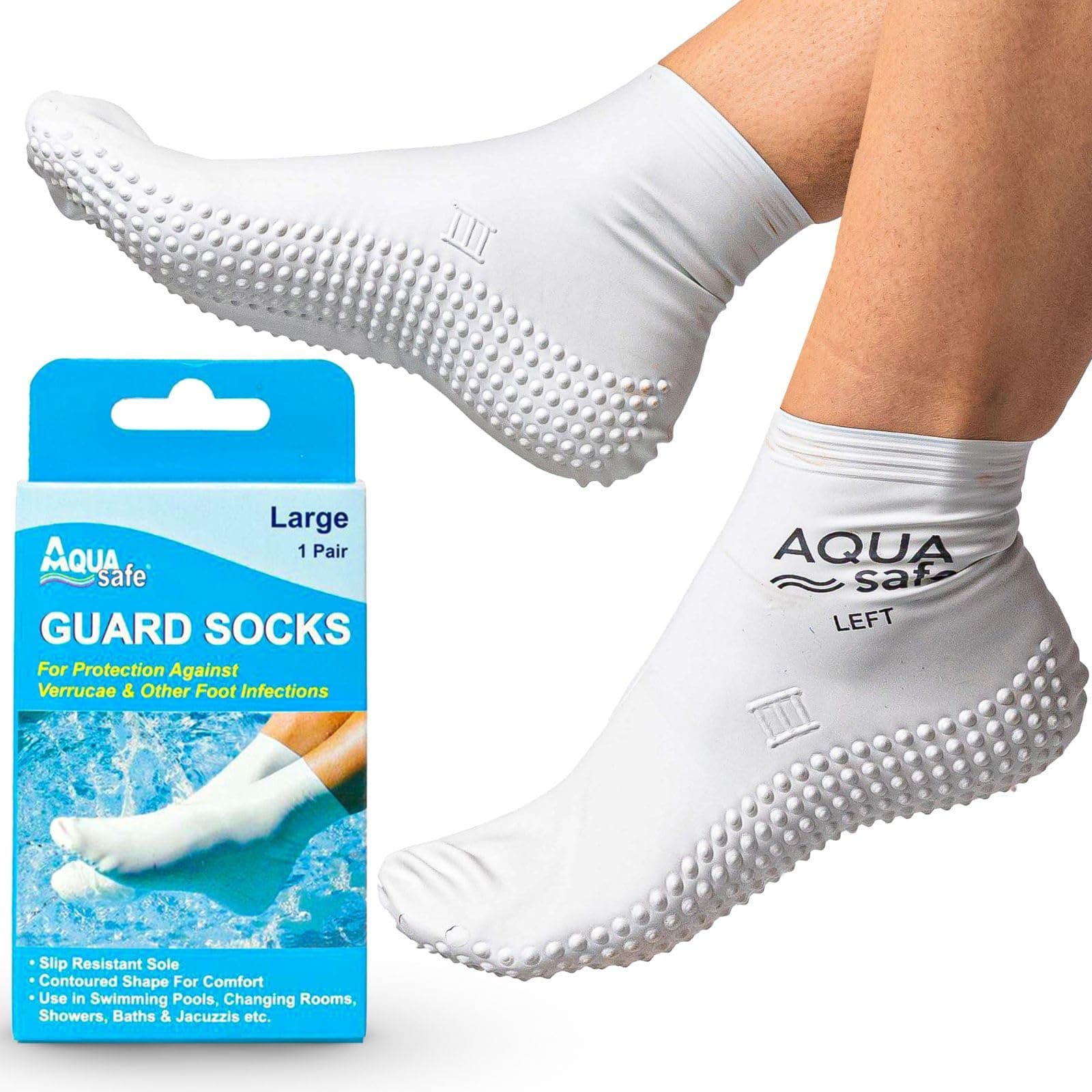Latex Swim Water Socks for Adults and Kids - Unisex Swim Aqua Socks for Protection Against Verrucas