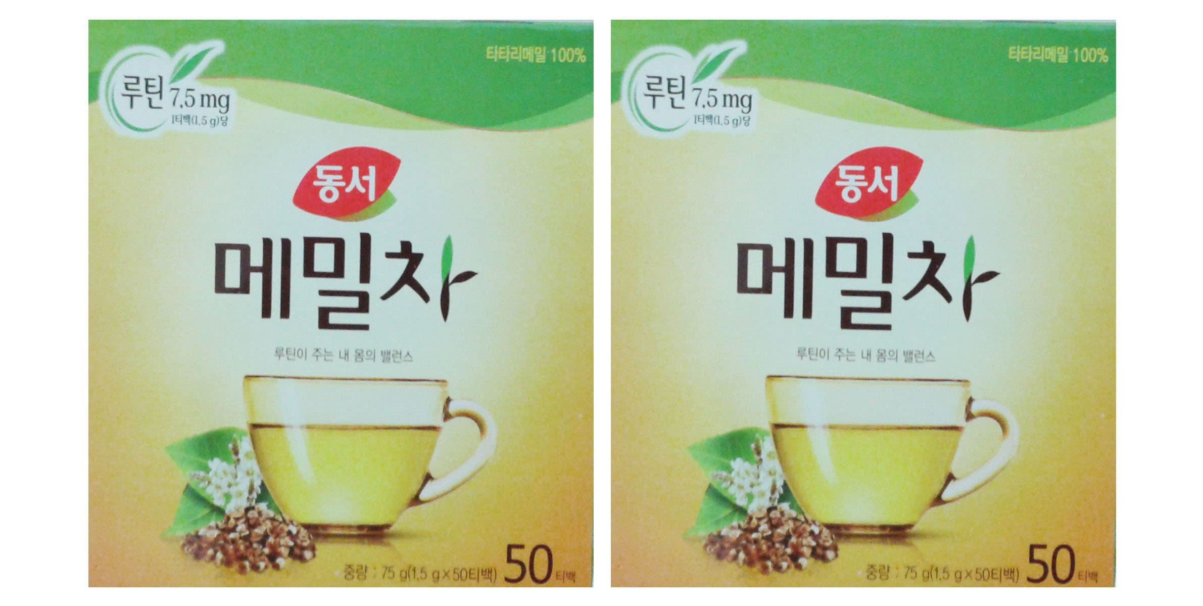 Dong Suh Korean Buckwheat Tea Pack of 2(100tea Bag)