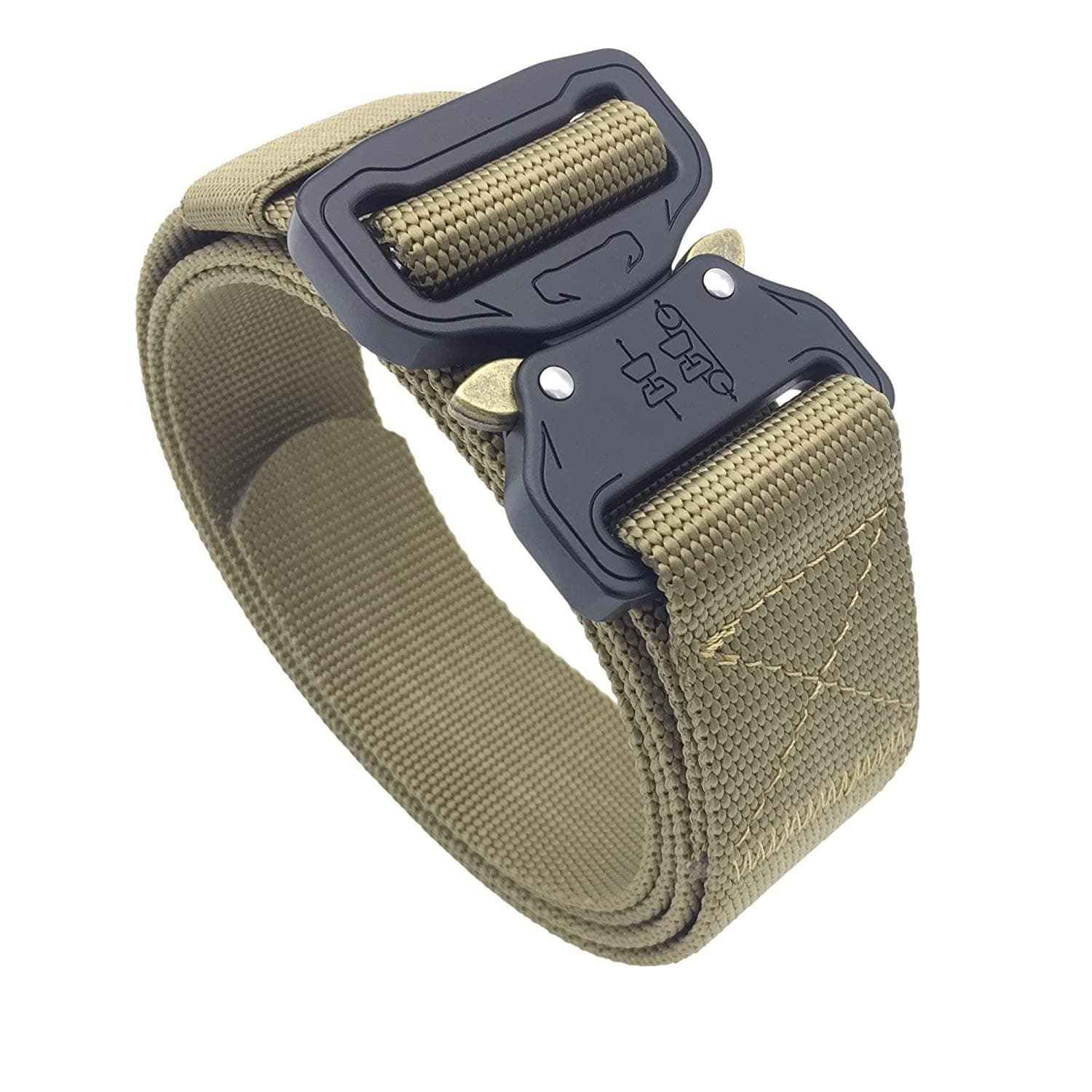 Moonstone Tactical Belt 1.5" Nylon Military Style Riggers Belt with Heavy-Duty Quick-Release Metal Buckle