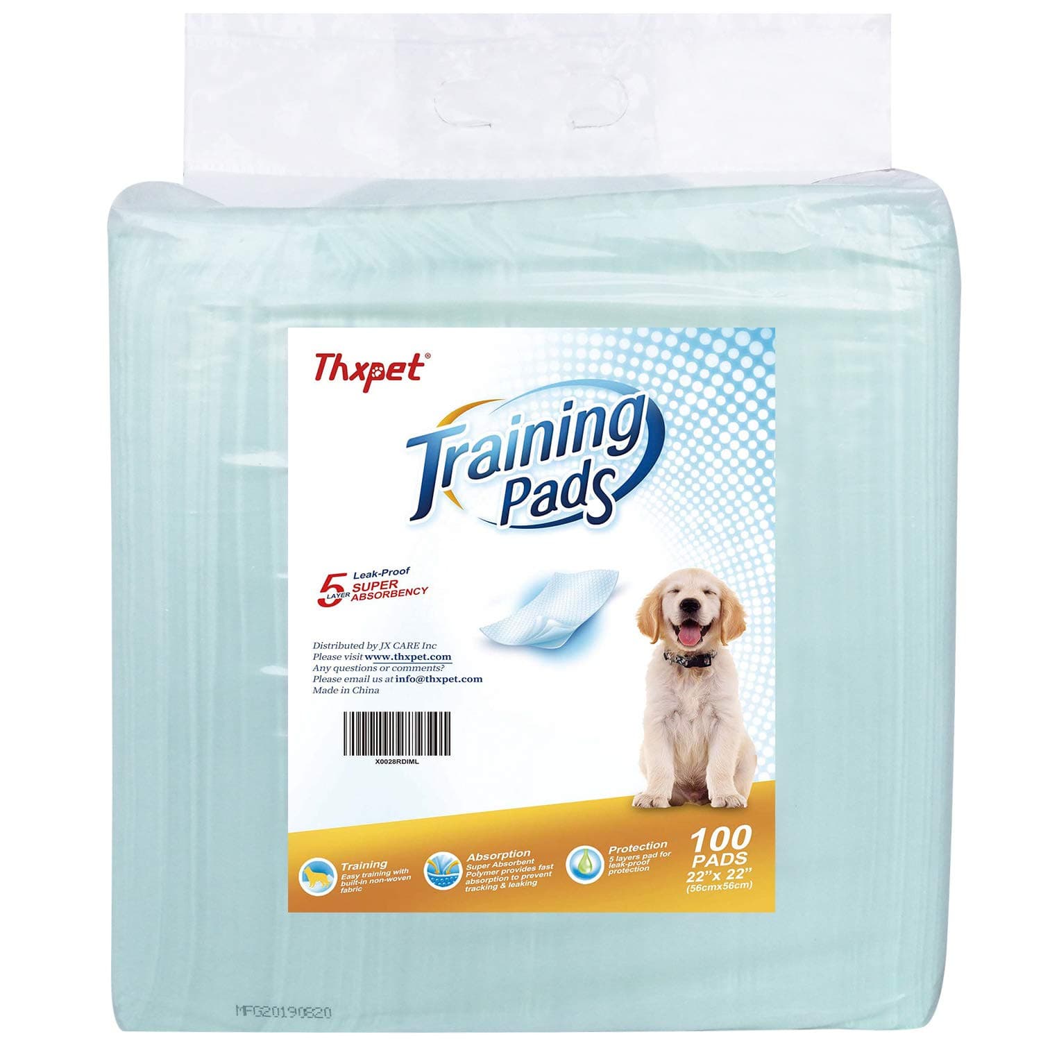 Pet Pee Puppy Training Pads Dog Pee Potty Pad 22"x 22" Absorbent Leak Proof 100 Count