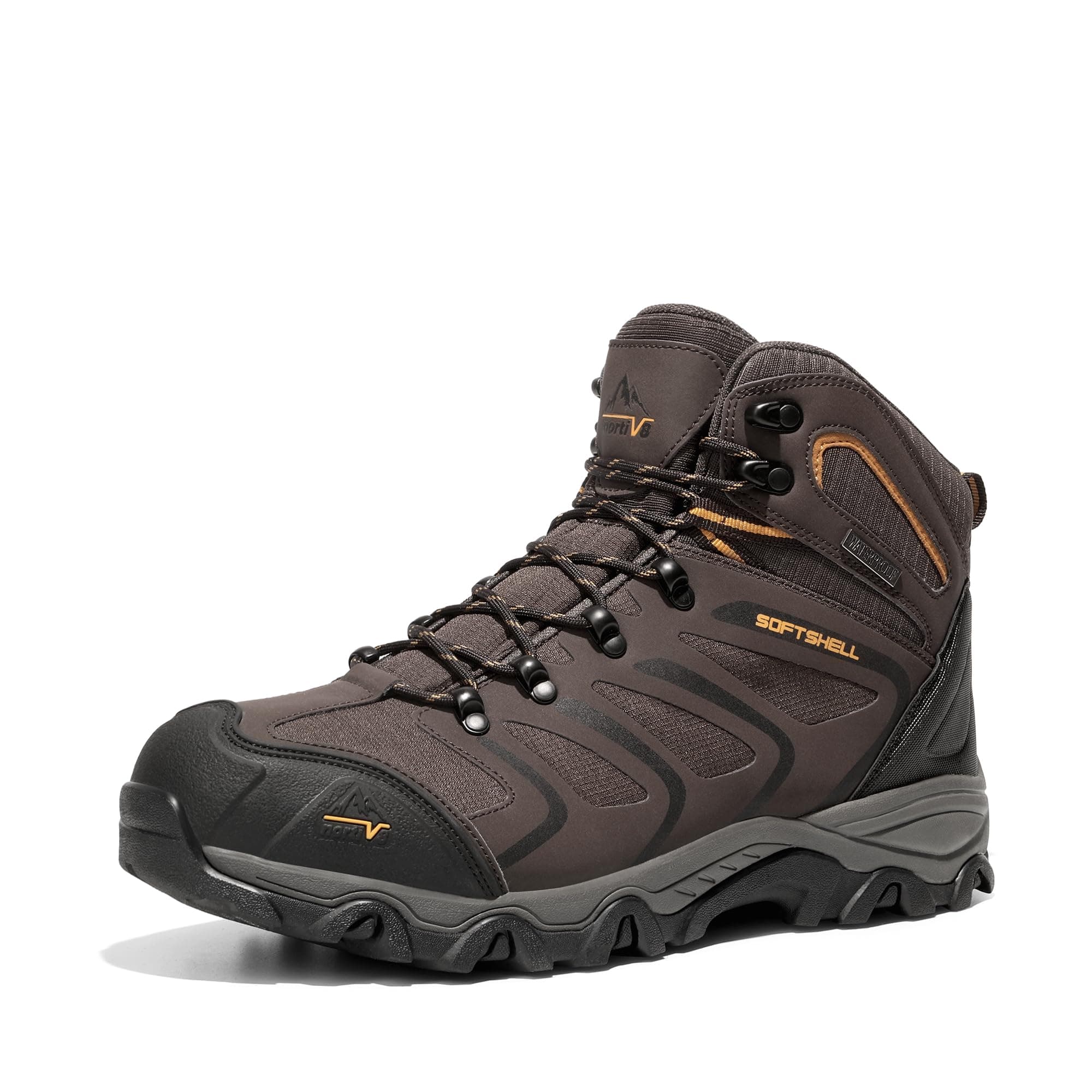 Men's Ankle High Waterproof Hiking Boots Outdoor Lightweight Shoes Trekking Trails Armadillo