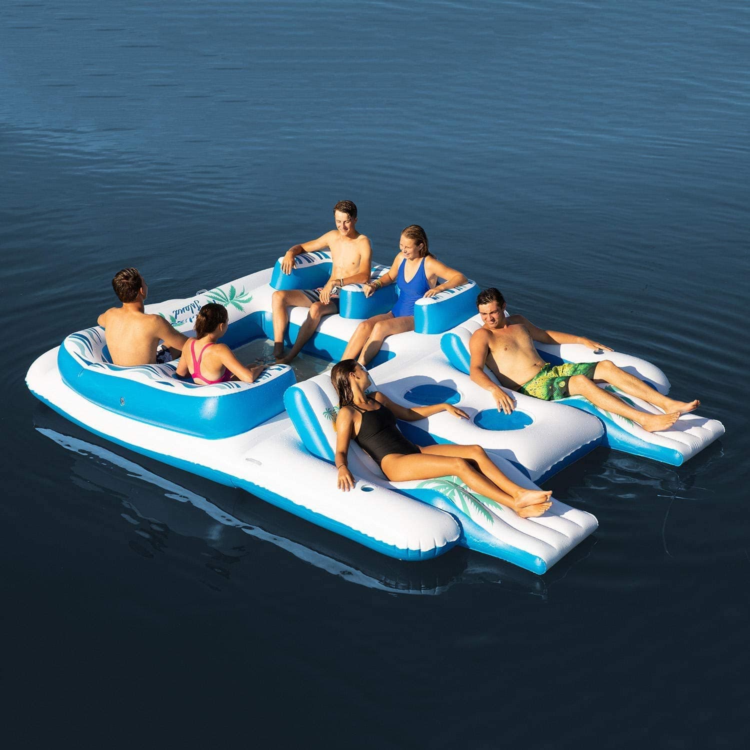 Member's Mark 6-Person Tropical Tahiti Inflatable Floating Island