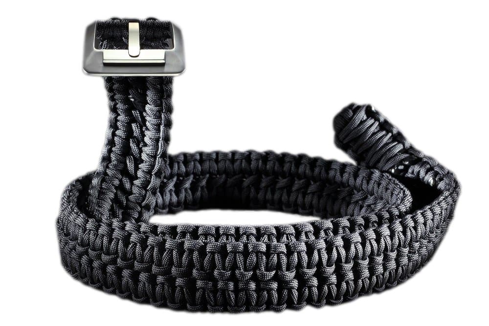 RattlerStrap Preparedness Belt - 550 Paracord Survival Strap - Titanium Buckle - S, M, L, XL, XXL, XXXL - Black, Camo, OD Green