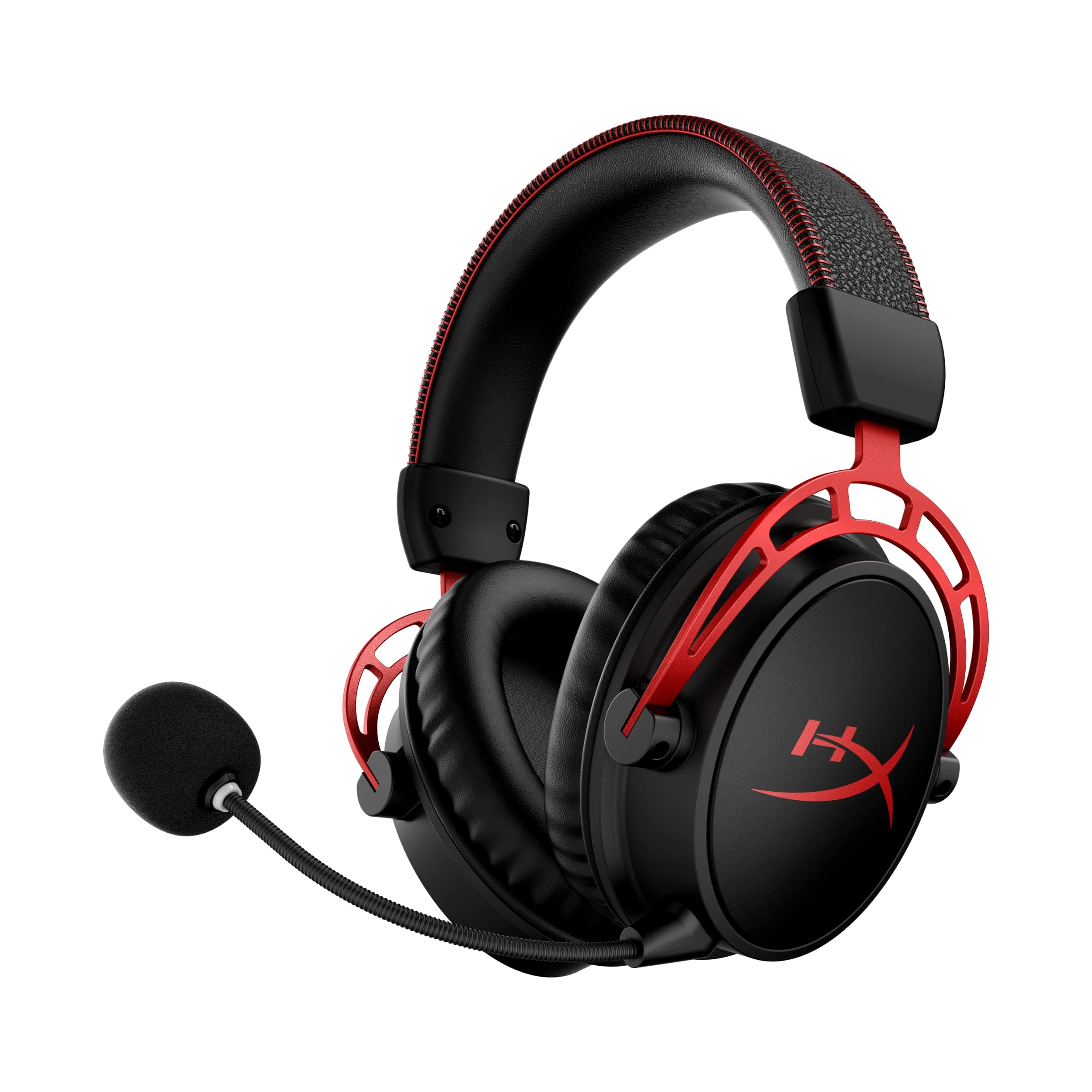 4P5D4AA HyperX Cloud Alpha Wireless Gaming Headset, 300 Hours Battery, DTS Audio, PC/Switch, Red