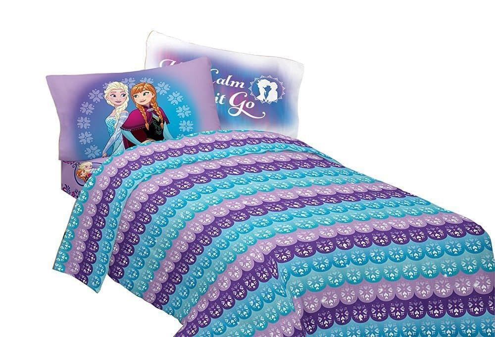 Disney Frozen Kids Bedding Soft Microfiber Sheet Set, Twin Size 3 Piece Pack