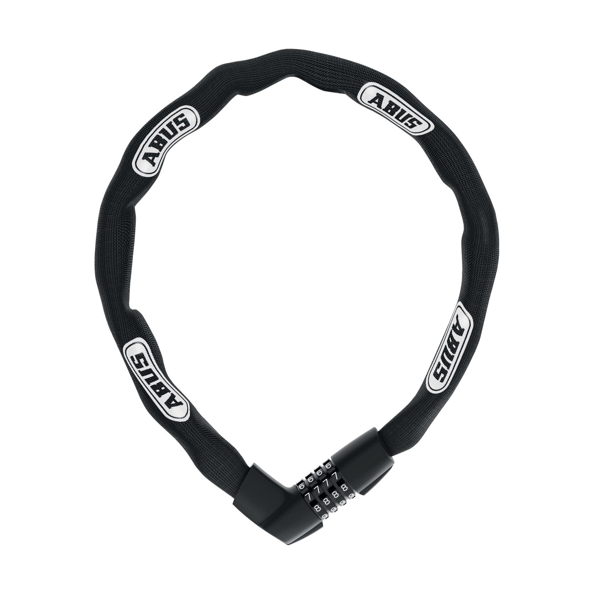 Tresor 1385 Chain Lock - Hardened Steel Combination Lock - 7mm Square Chain - ABUS Security Level 7-110cm - Black