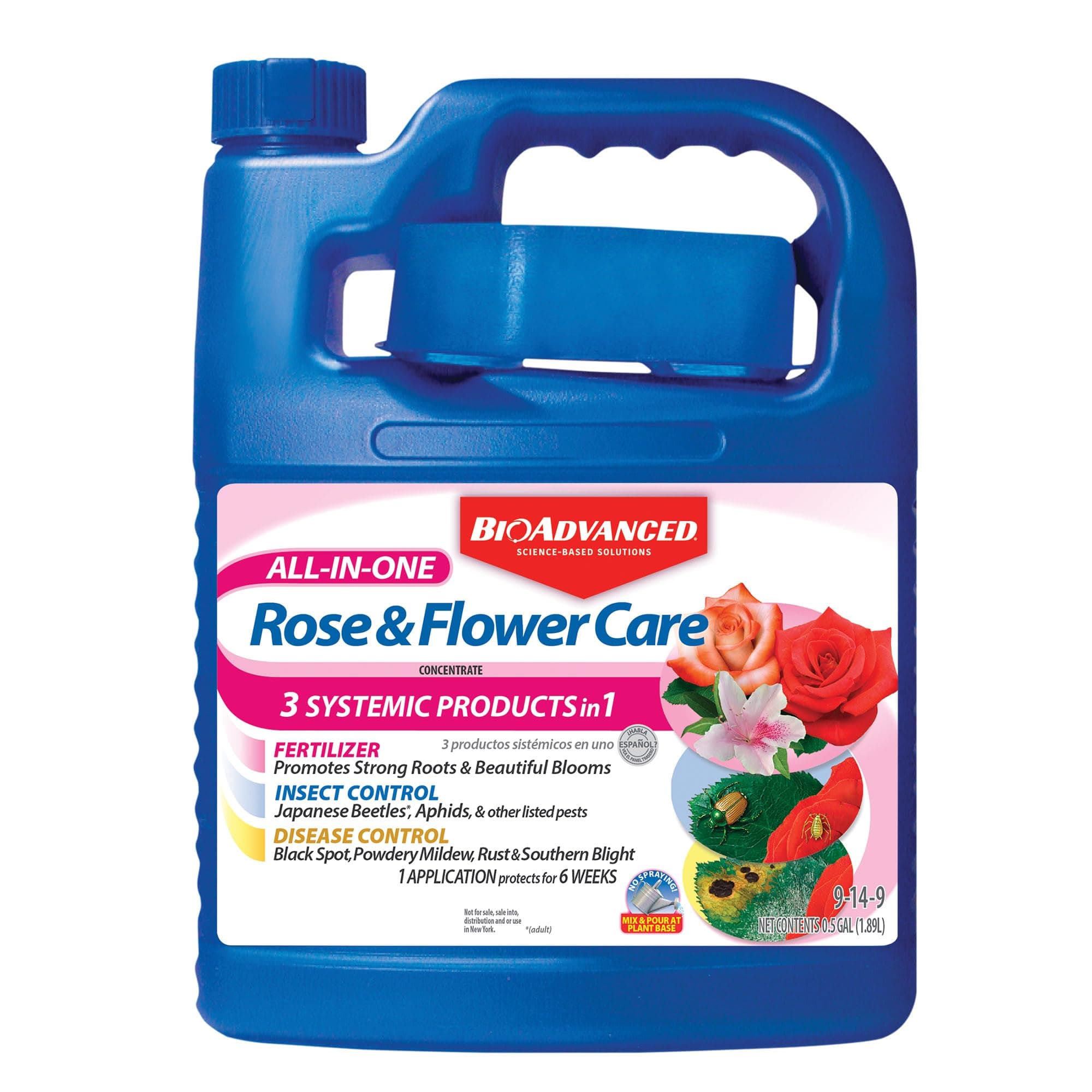 All-In-One Rose and Flower Care Fertilizer, Concentrate, 64 oz