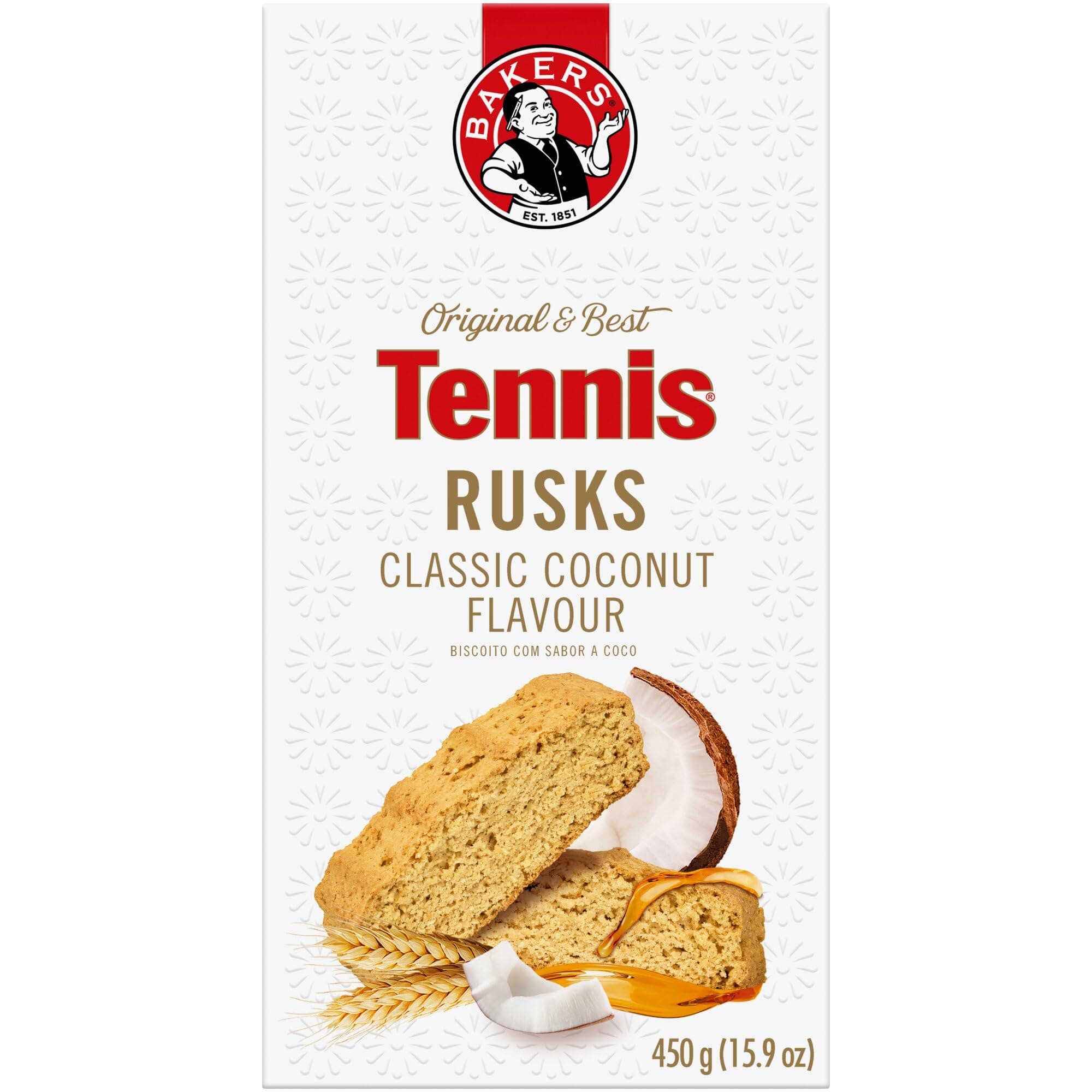 Bakers Tennis Biscuit Rusk | 1 Pack | 450g | Coconut Flavored Rusk | Special Edition |