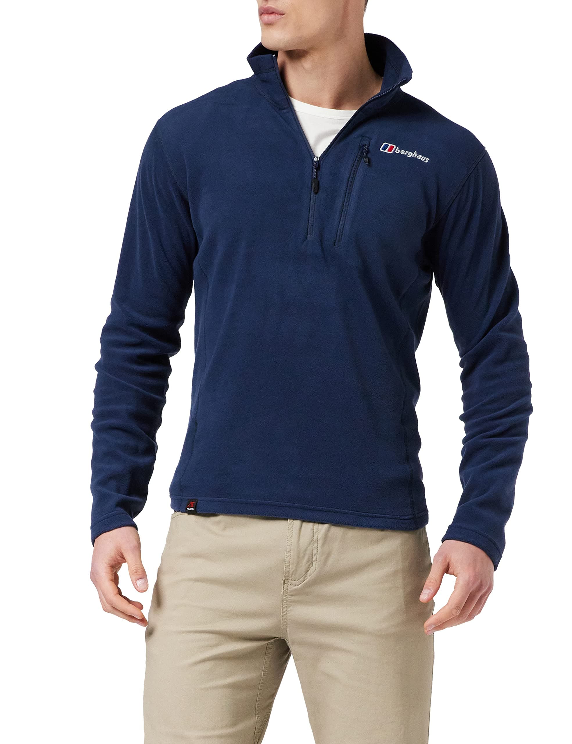 berghausMen's Prism Micro Polartec Half Zip Fleece, Added Warmth, Extra Comfortable
