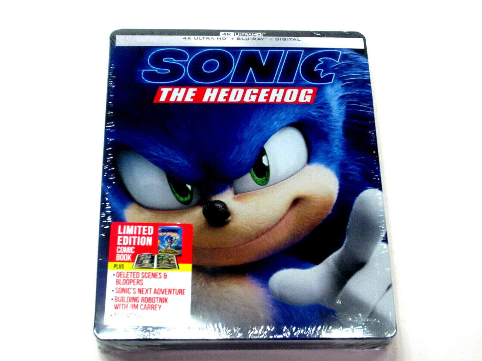 Sonic the Hedgehog [SteelBook] [Digital Copy] [4K Ultra HD Blu-ray/Blu-ray]