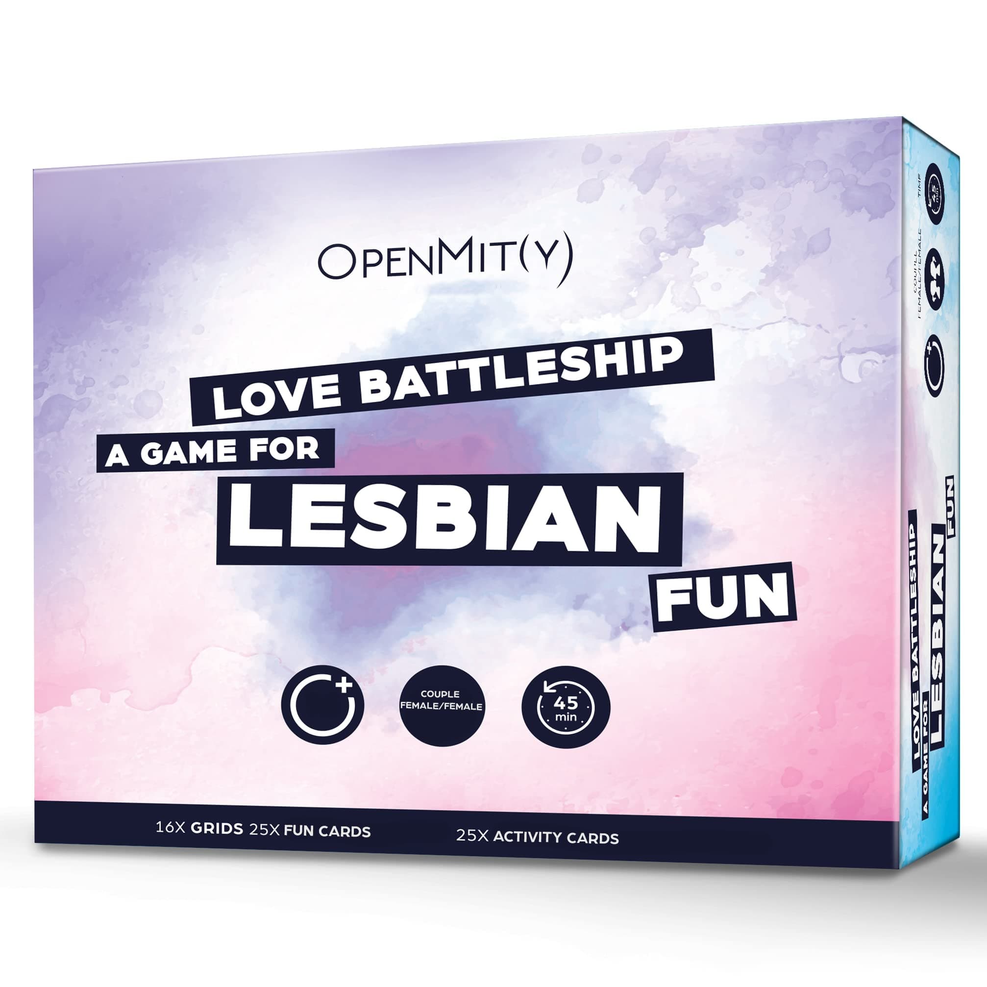 OpenMity Love Battleship – Fun & Playful Game for Lesbian Couples – Cute Game for Date Night Ideas