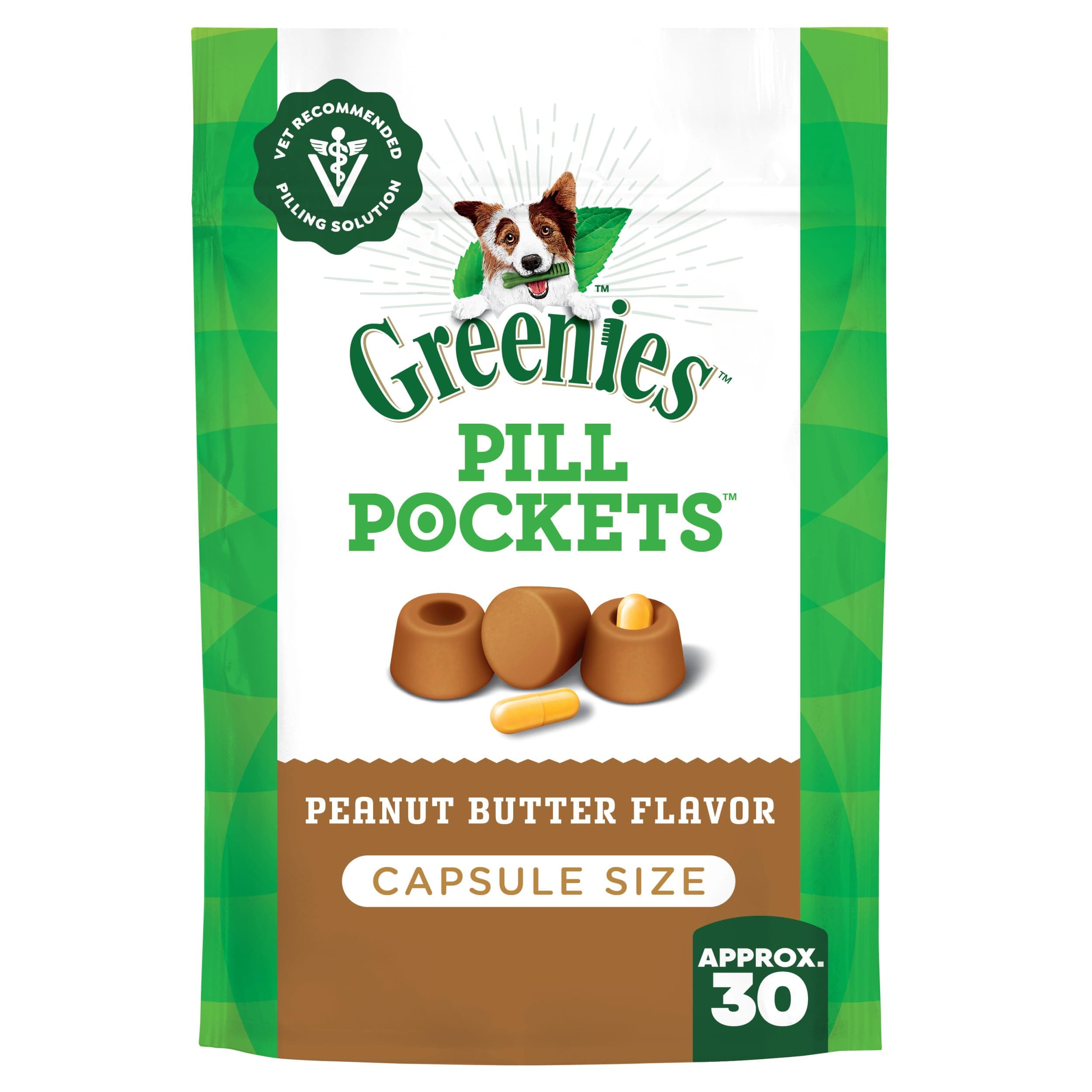 Pill Pockets for Dogs Peanut Butter Flavor 7.9 oz.