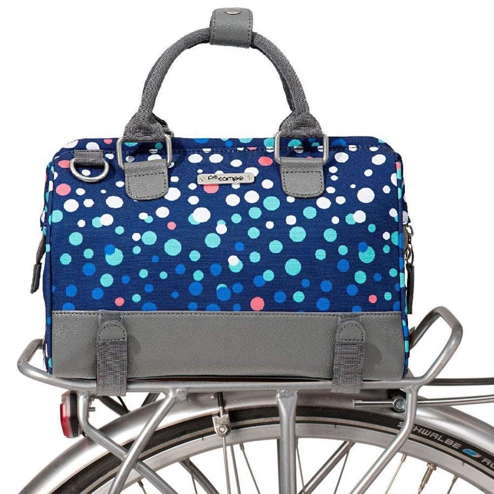 Po Campo Uptown Bike Trunk Bag | Stylish Weatherproof Bike Satchel for Rear Rack | Multiple Colors
