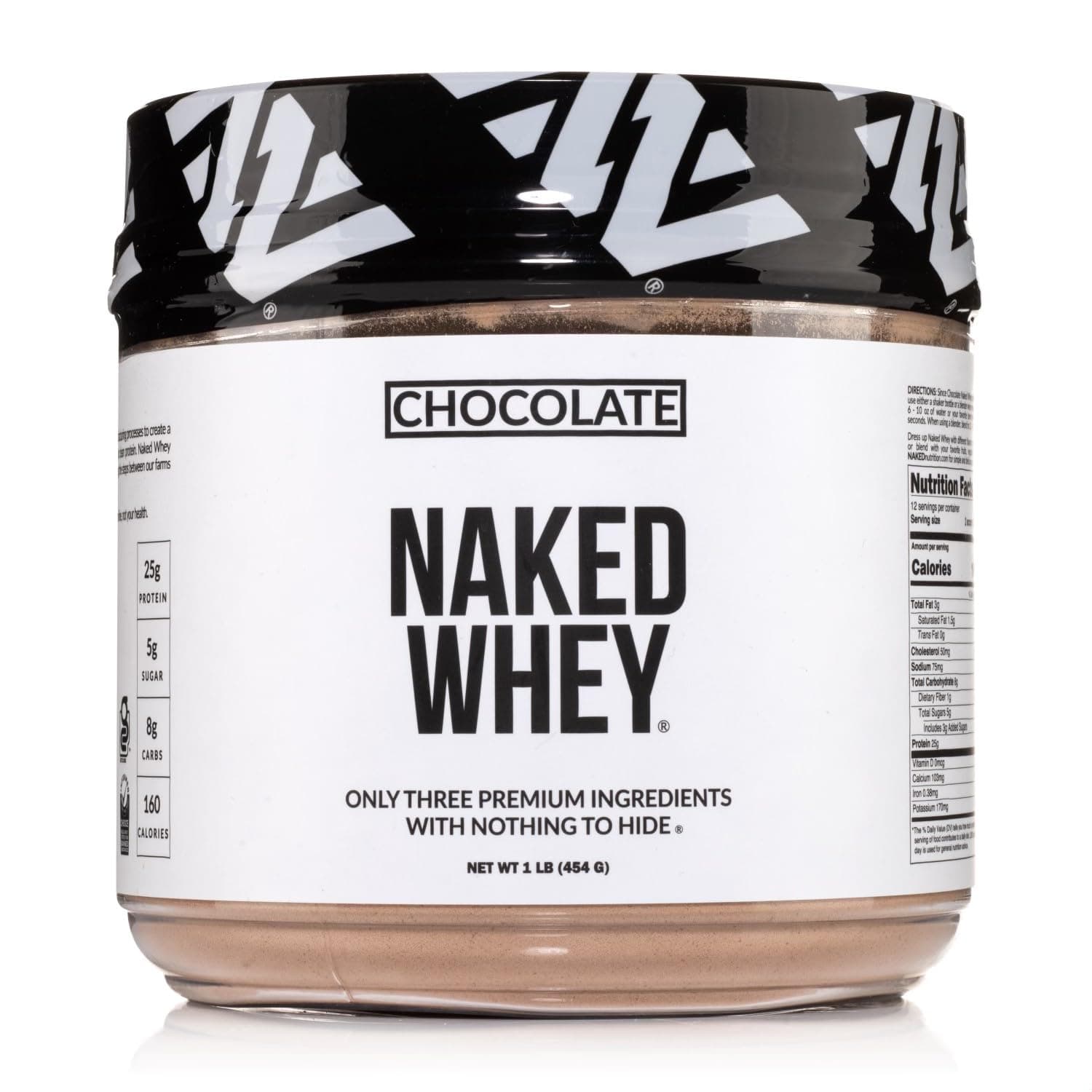nutrition Whey 1LB - All Natural Grass Fed Whey Protein Powder, Organic Chocolate, and Coconut Sugar - No GMO, No Soy, and Gluten Free, Aid Growth and Recovery - 12 Servings