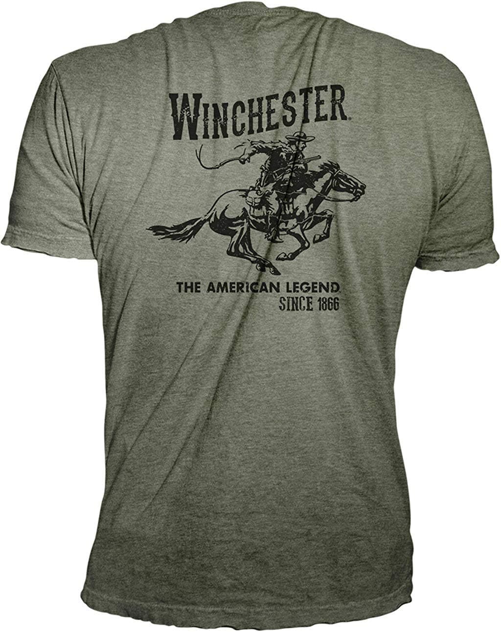 Winchester Official Men's Vintage Rider Graphic Printed Short Sleeve T-Shirt