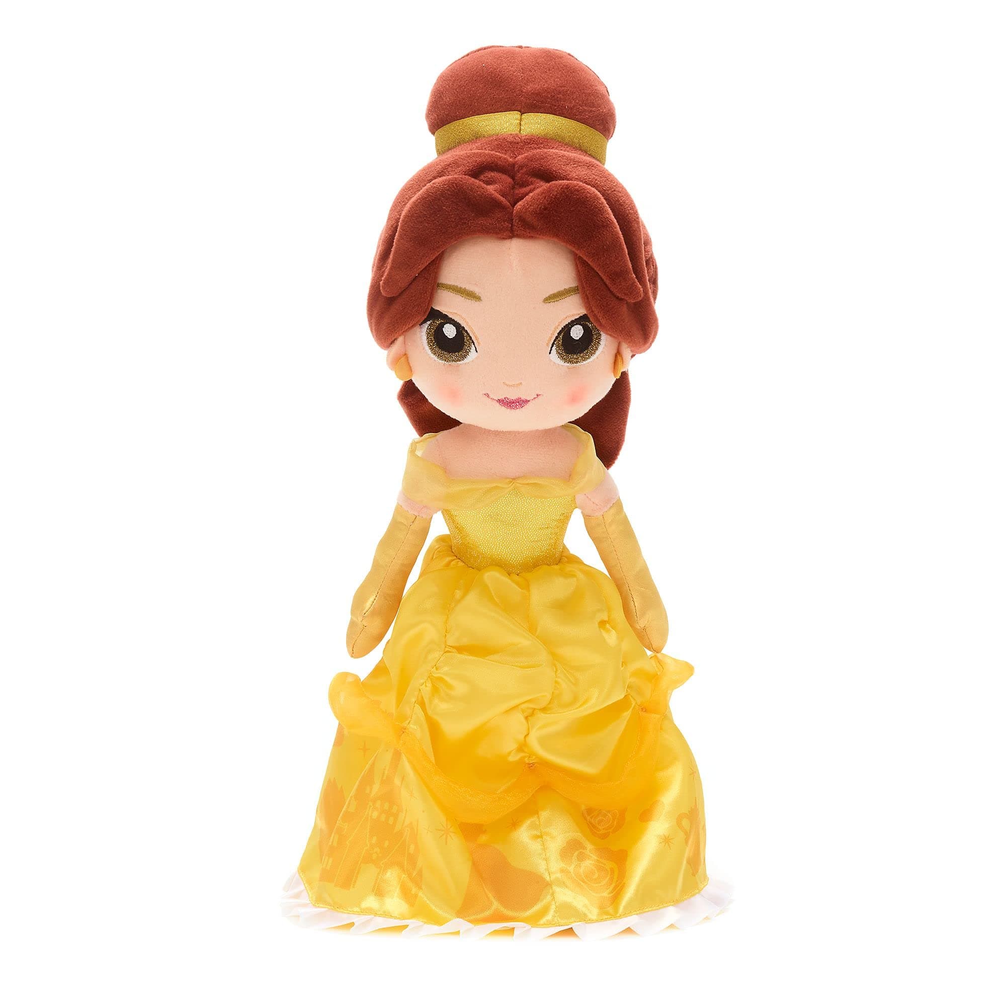 Disney Store Official Belle Soft Toy Doll for Kids, Beauty and the Beast, 36cm/14”, Plush Cuddly Classic Princess Character in Iconic Dress with Classic Hairstyle and Embroidered Details