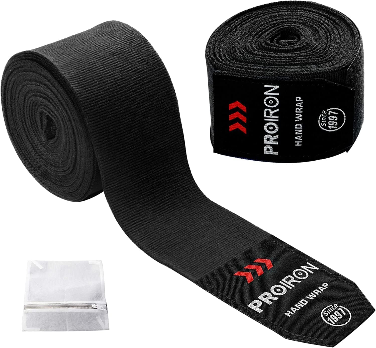 PROIRONBoxing Hand Wraps, Boxing Bandages Inner Gloves with Extra Wide Closure, Fist Wrist Protector for Men Women Kids, Great for MMA Boxing Training Gym Fitness 4.5M 2.5M (Pair)