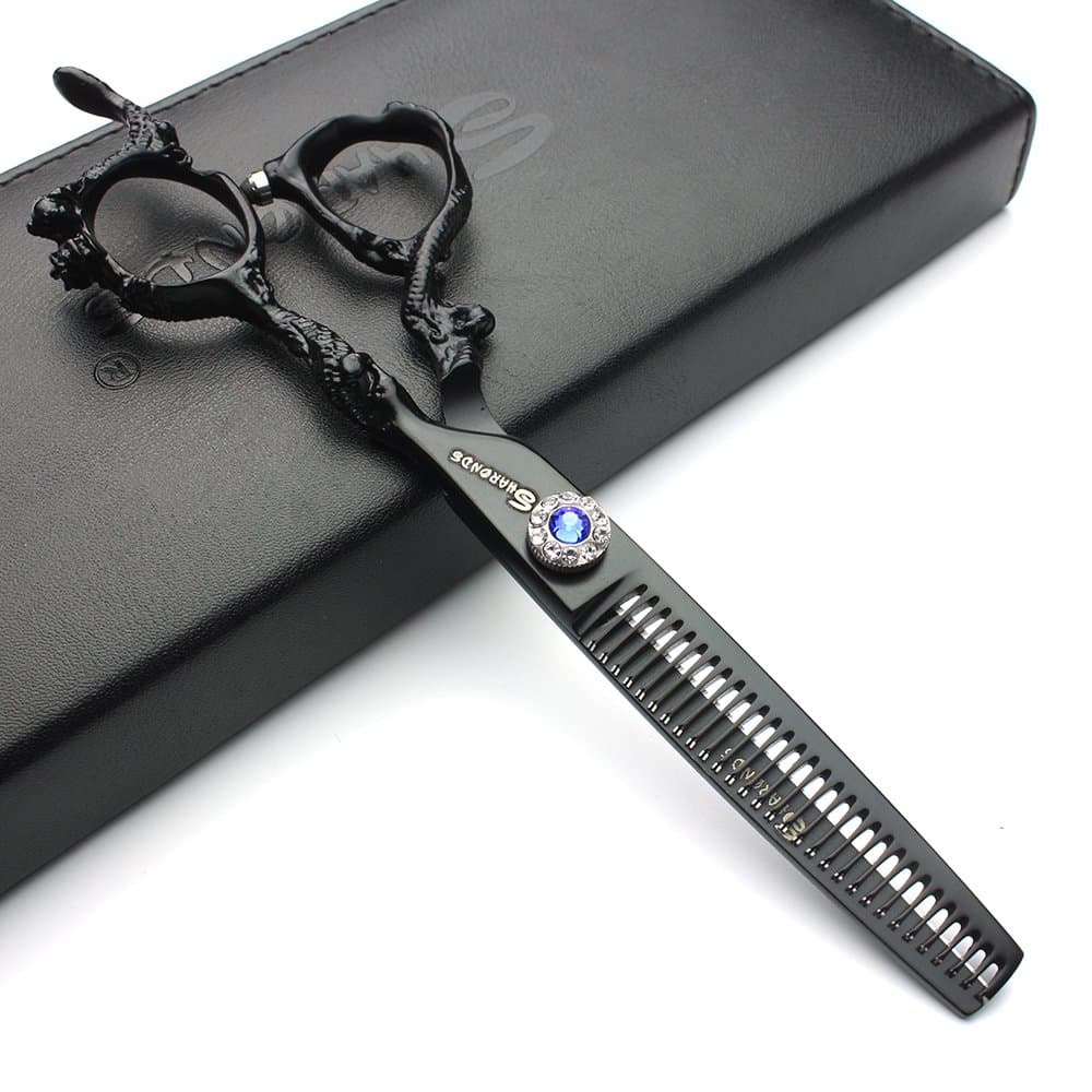 5.5/6/7.5/7/8-inch Professional Hair Clippers, Japanese 440C Jewelry Scissors (6-inch thinning Scissors)