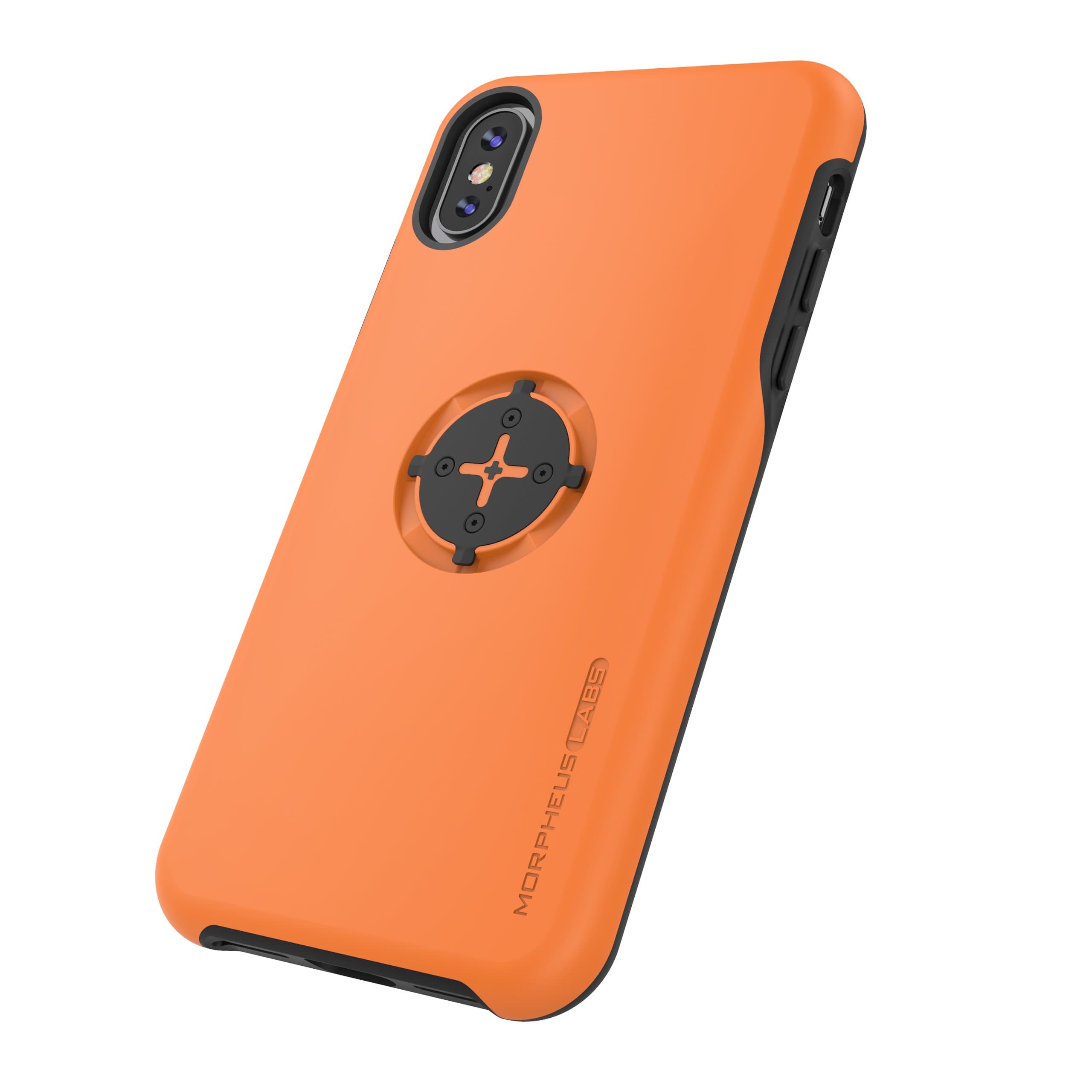 MORPHEUS LABS M4s Bike Case iPhone X/Xs / 10 Phone Cover for Bicycle (Bike Mount/Holder is not Included) [Orange]