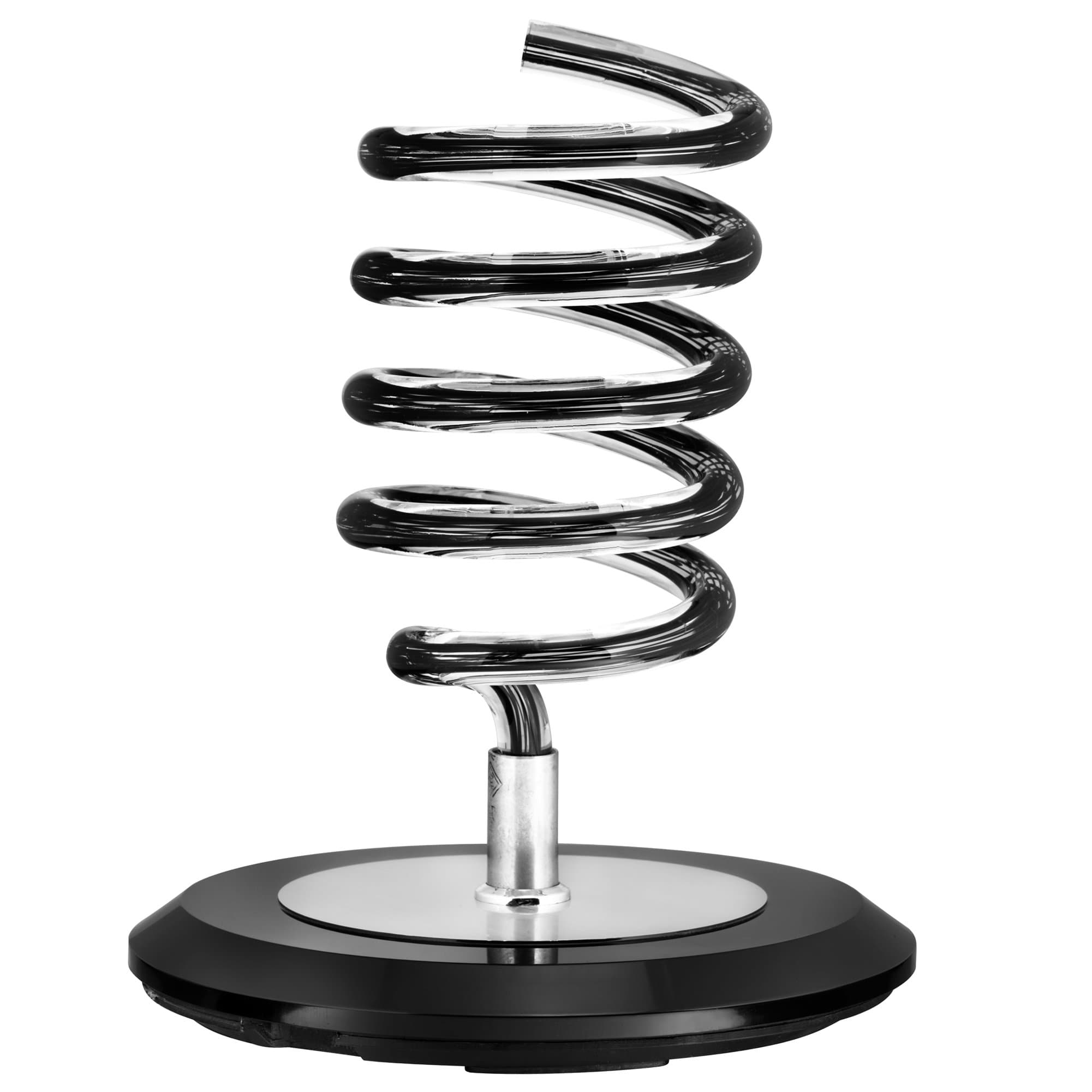 Trendy Spiral Hair Dryer Holder - Easy to Use and Easy On The Eyes … (Black)