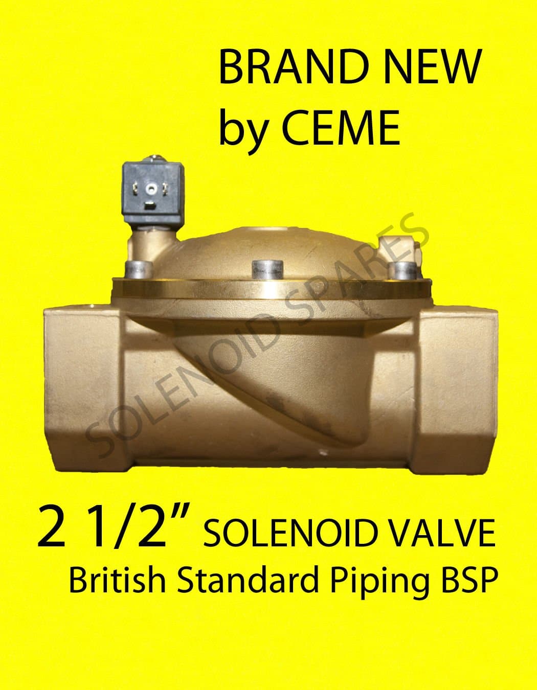 CEME Solenoid Valve 8620 0.3-10 Bar 21/2" BSP NBR N/Closed - Any Voltage