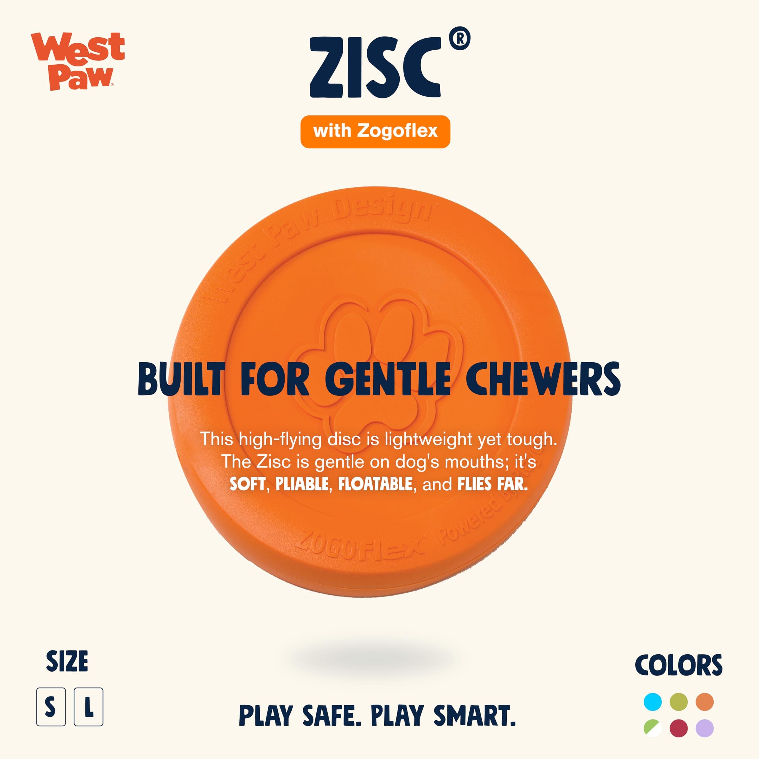 West Paw Design Zogoflex Zisc Dog Toy